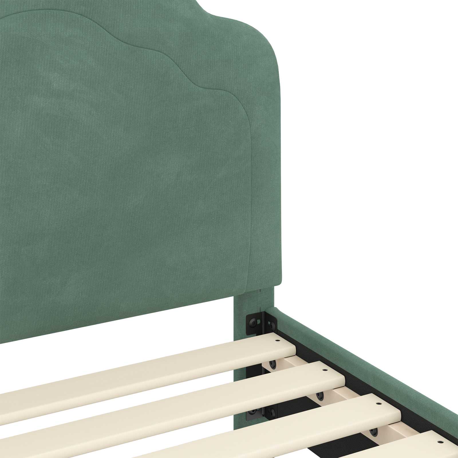 Cadre de lit pour enfants avec tête de lit Vert Mer 80 x 200 cm - XIOS