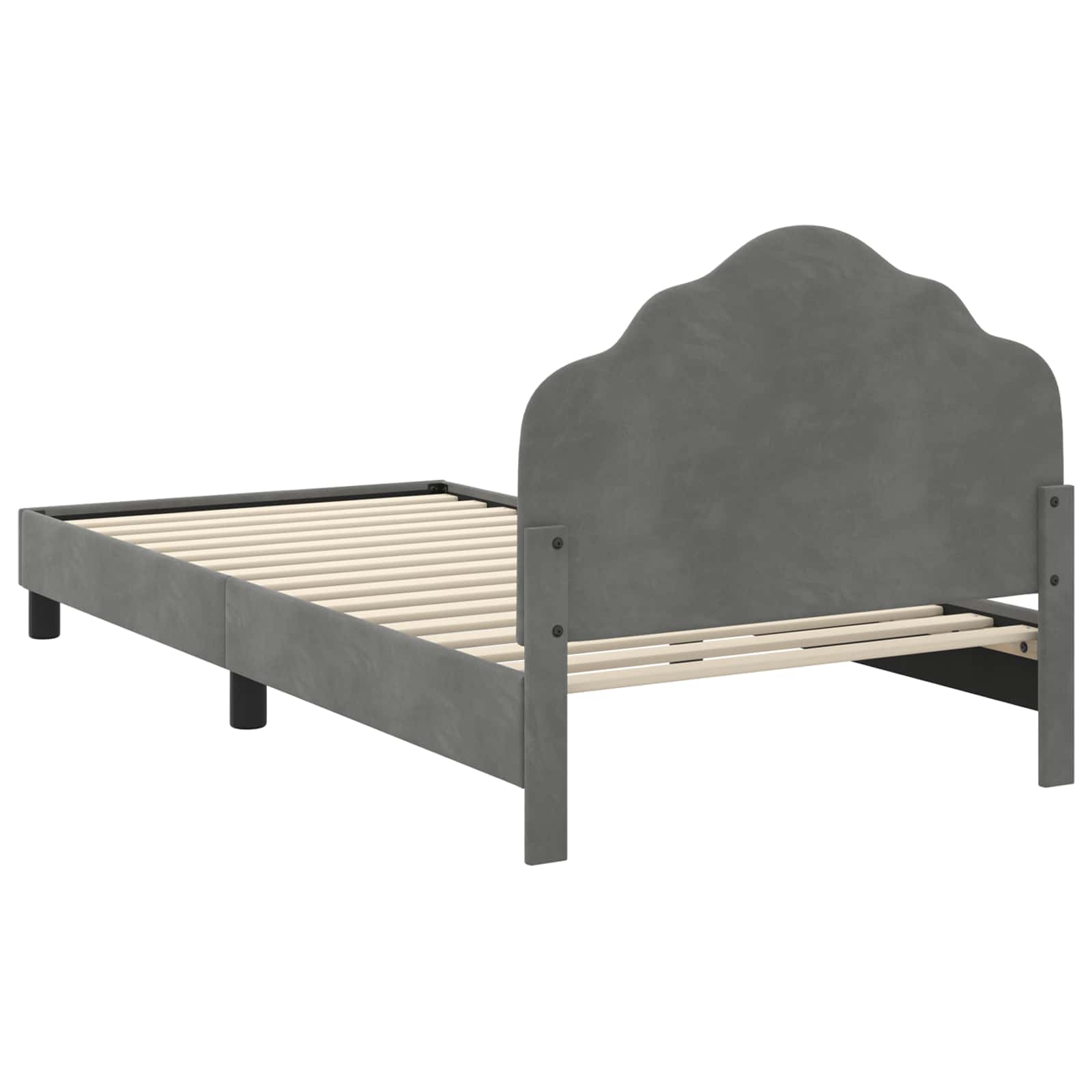 Cadre de lit pour enfants avec tête de lit Gris foncé - XIOS