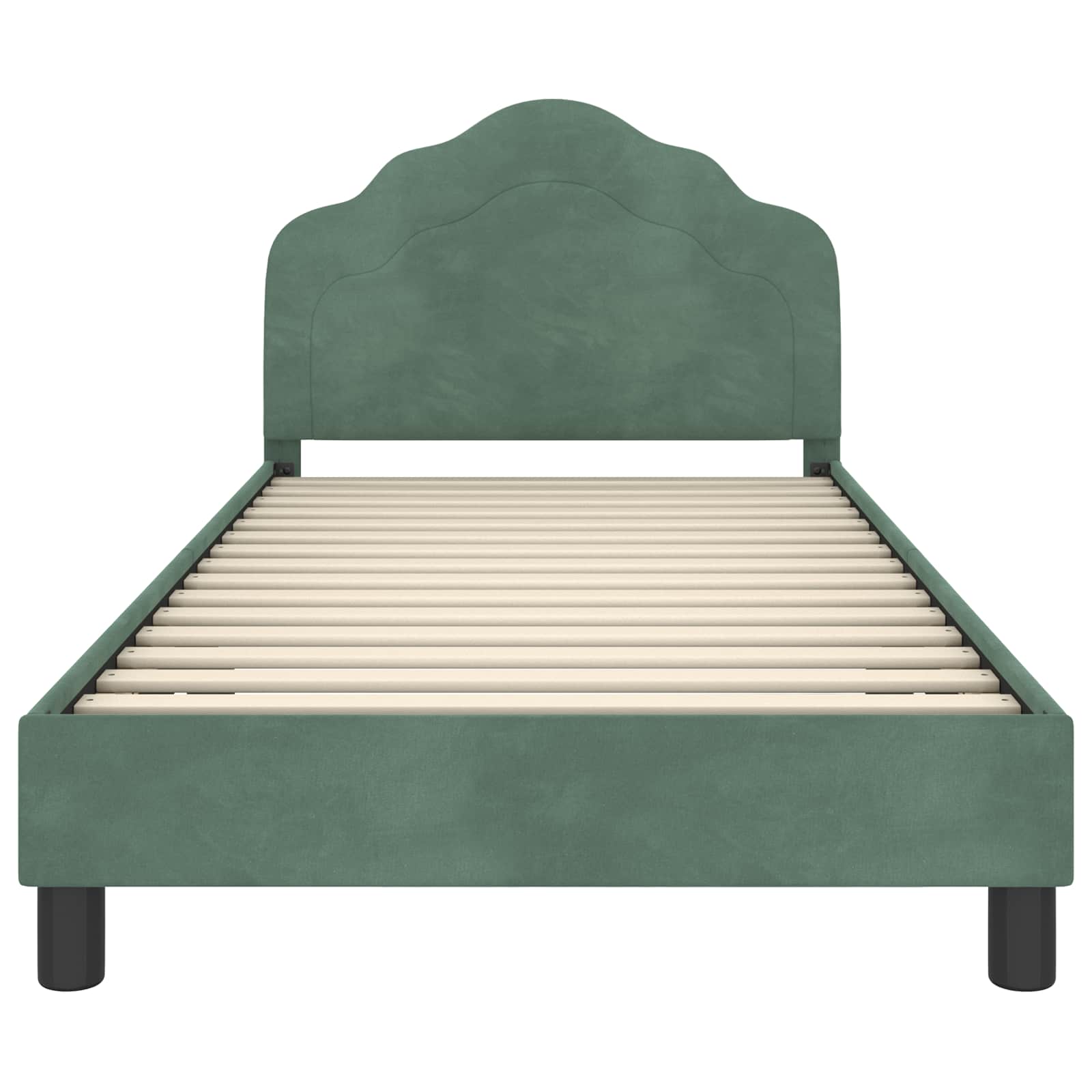 Cadre de lit pour enfants avec tête de lit Vert Mer 90 x 200 cm - XIOS