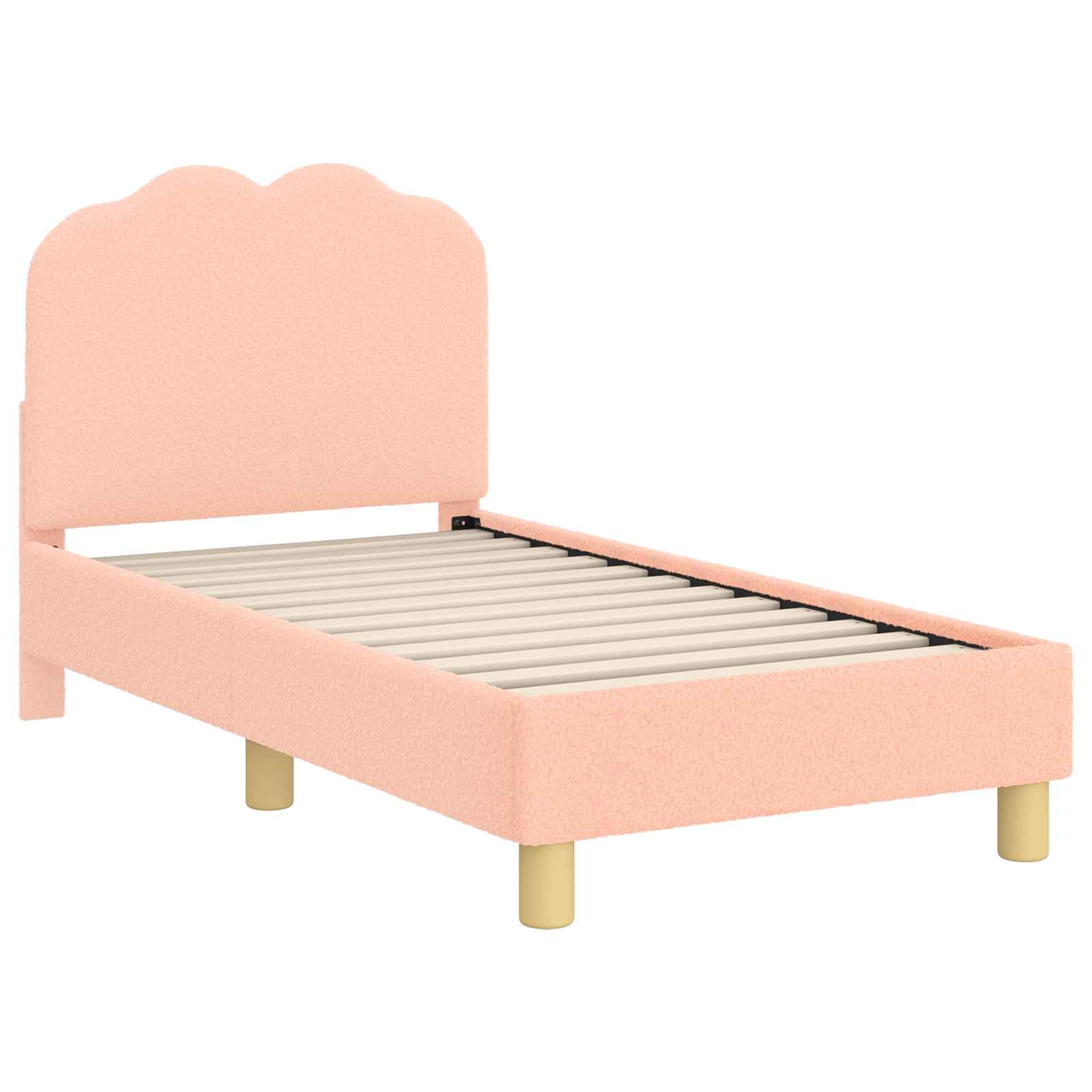Cadre de lit pour tout-petit avec tête de lit Rose 70 x 140 cm - XIOS