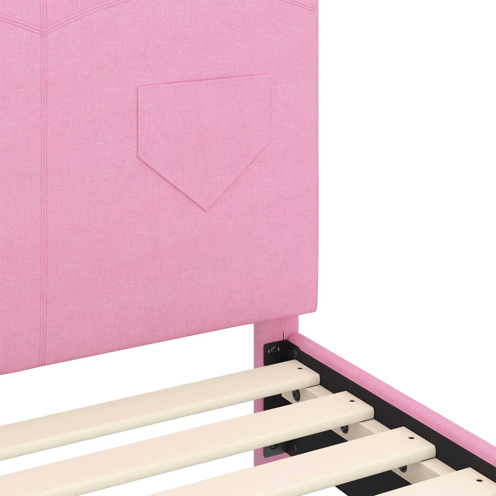 Cadre de lit pour tout-petit avec tête de lit Rose 70 x 140 cm - XIOS