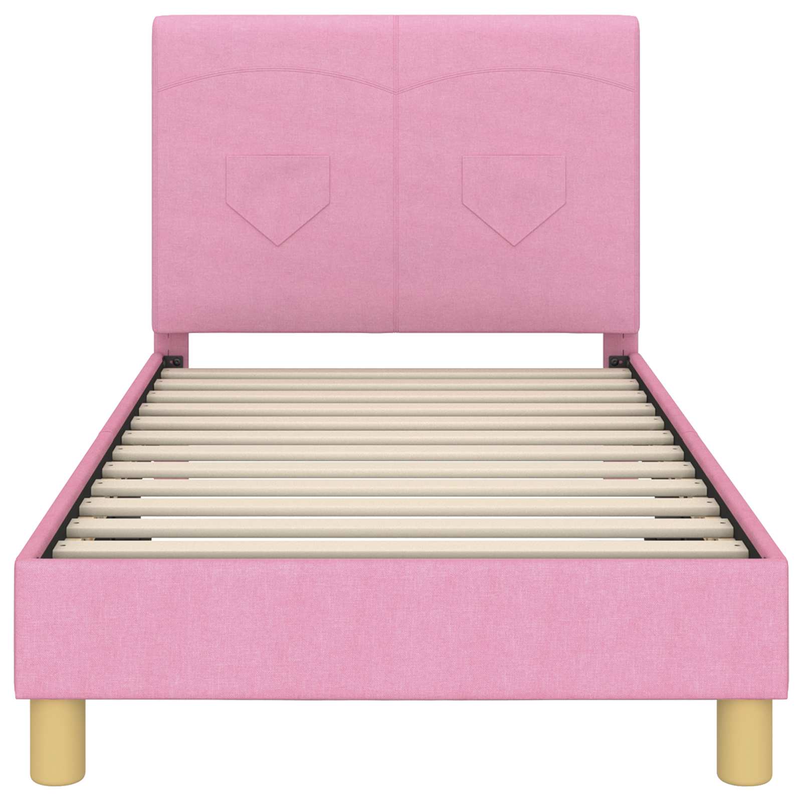 Cadre de lit pour enfants avec tête de lit Rose 80 x 160 cm - XIOS