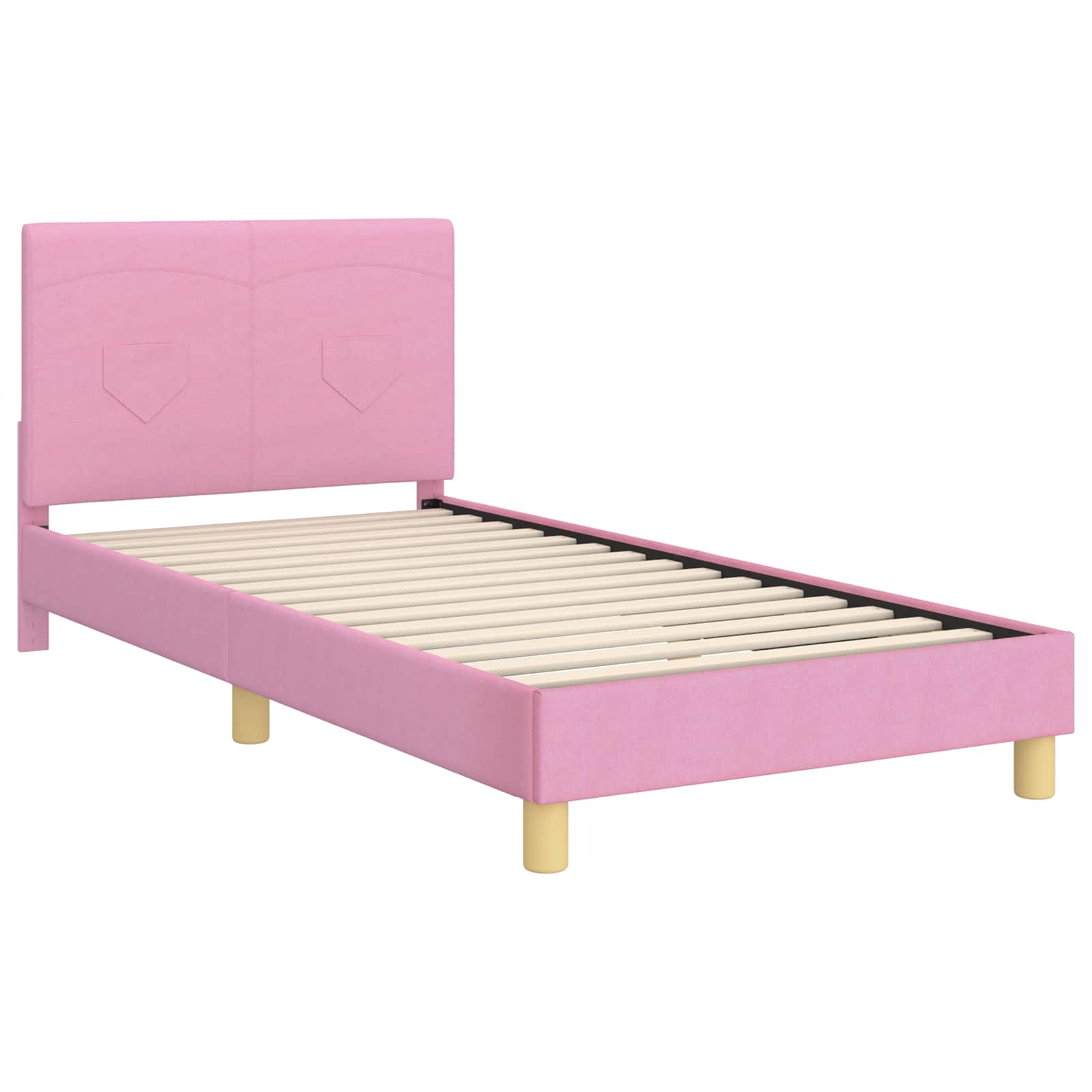 Cadre de lit pour enfants avec tête de lit Rose 80 x 200 cm - XIOS
