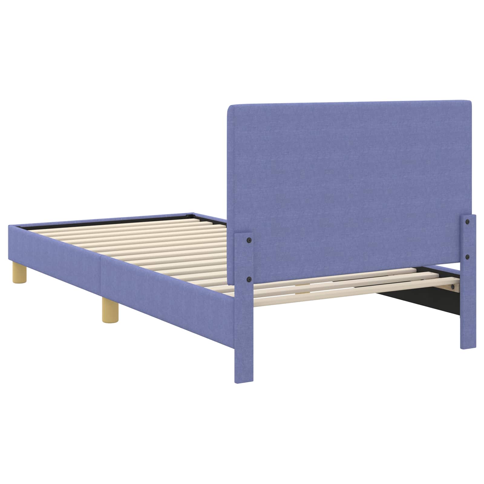 Cadre de lit pour enfants avec tête de lit Bleu denim tissu - XIOS