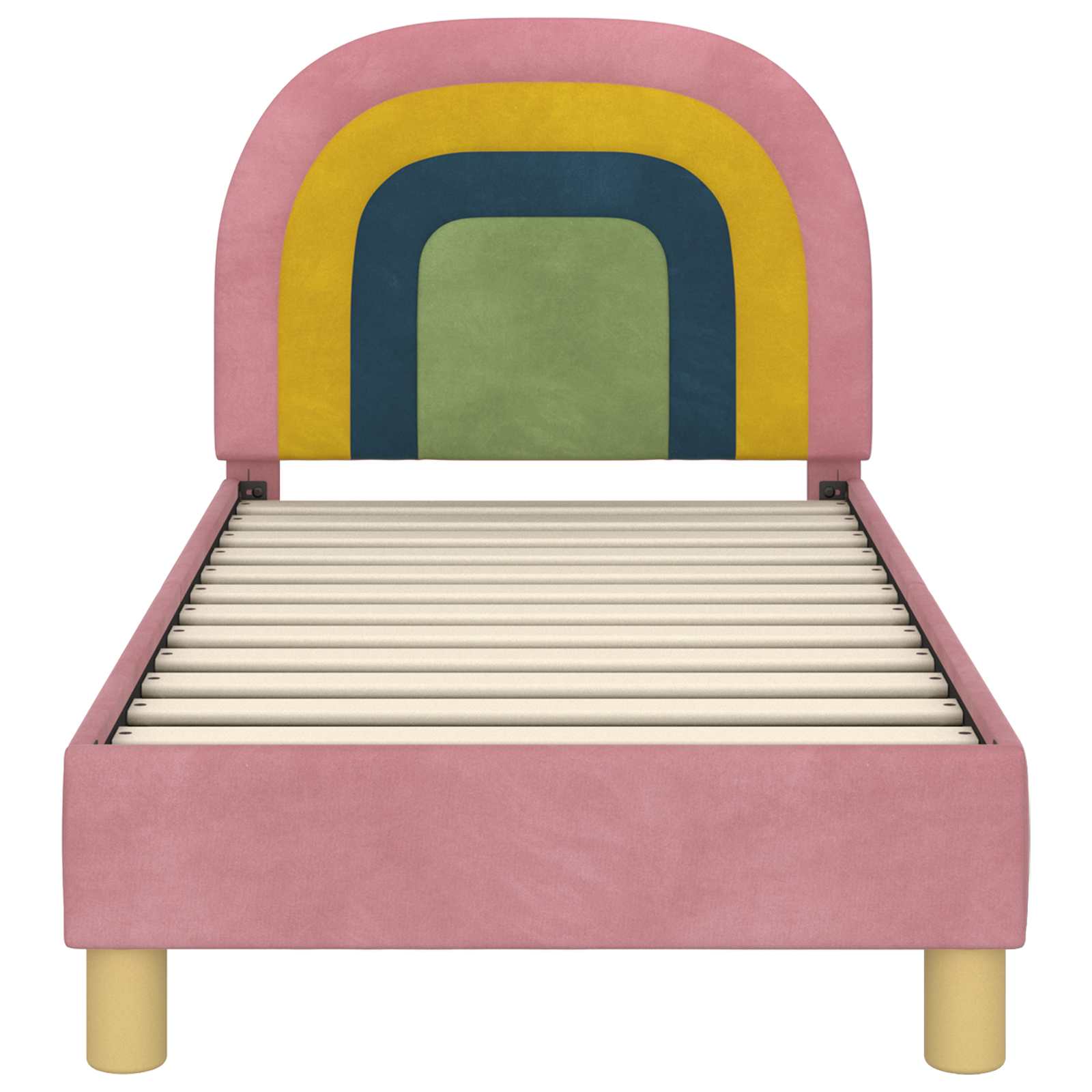 Cadre de lit pour tout-petit avec tête de lit Rose 70 x 140 cm - XIOS