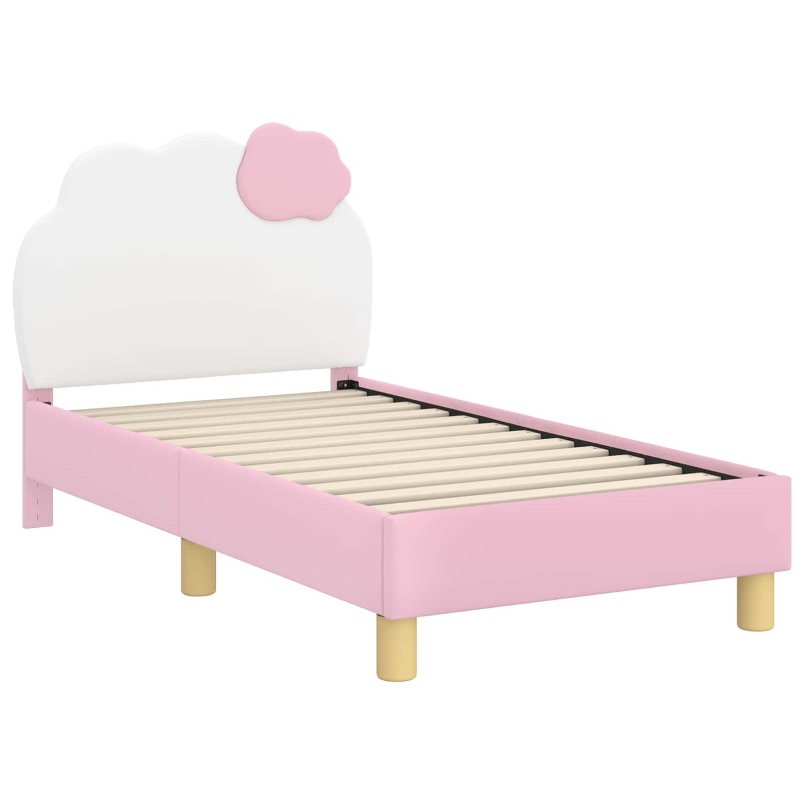 Cadre de lit pour tout-petit avec tête de lit Rose 70 x 140 cm - XIOS