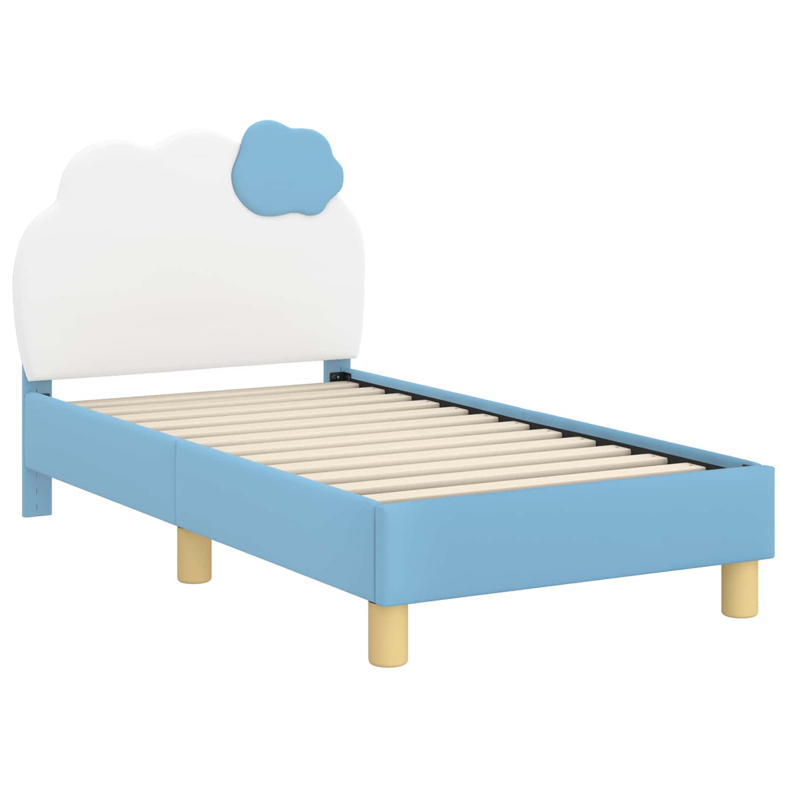 Cadre de lit pour tout-petit avec tête de lit Bleu 70 x 140 cm - XIOS
