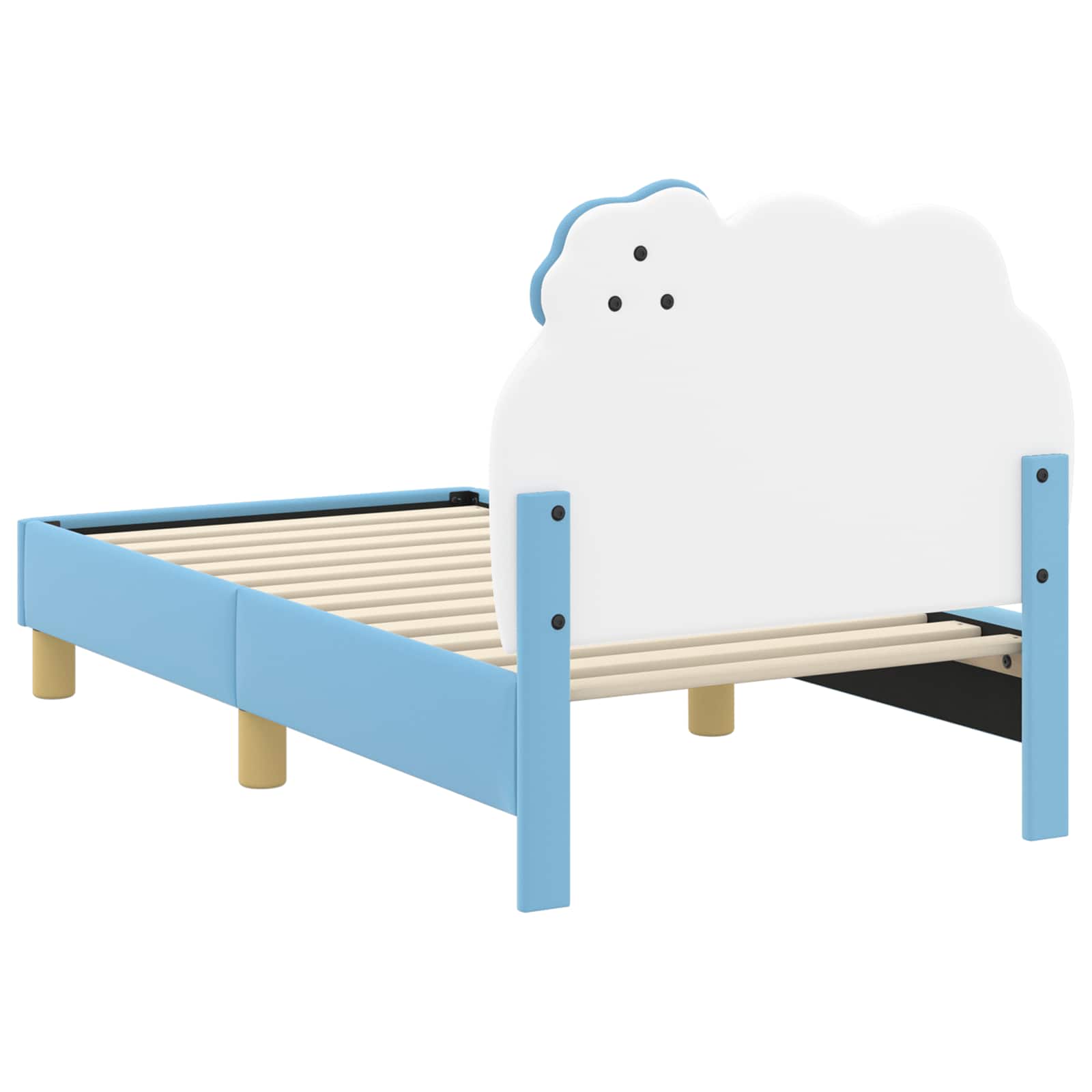 Cadre de lit pour tout-petit avec tête de lit Bleu 70 x 140 cm - XIOS