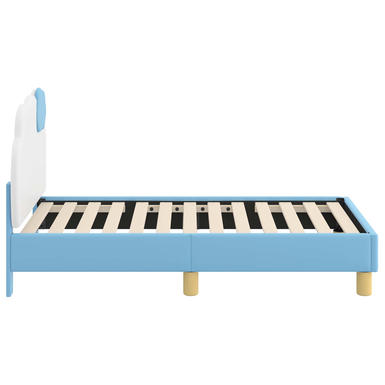 Cadre de lit pour tout-petit avec tête de lit Bleu 70 x 140 cm - XIOS