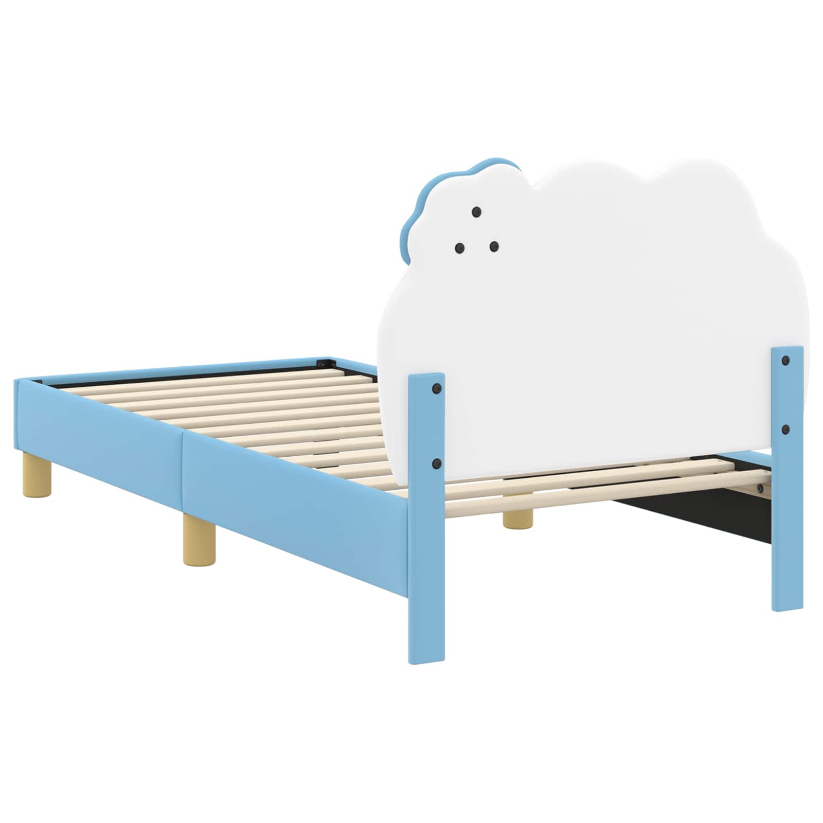 Cadre de lit pour enfants avec tête de lit Bleu 80 x 160 cm PU - XIOS