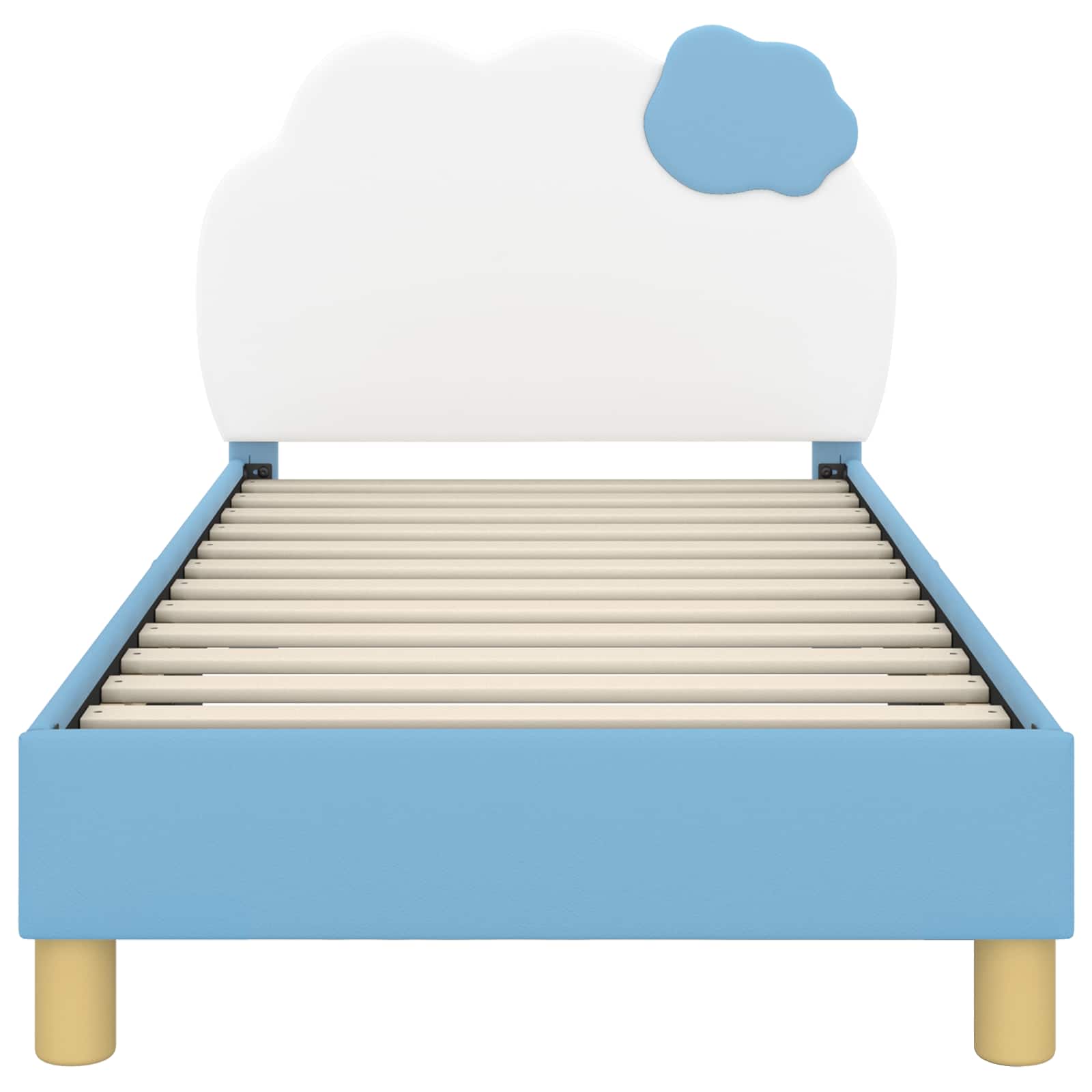 Cadre de lit pour enfants avec tête de lit Bleu 80 x 160 cm PU - XIOS