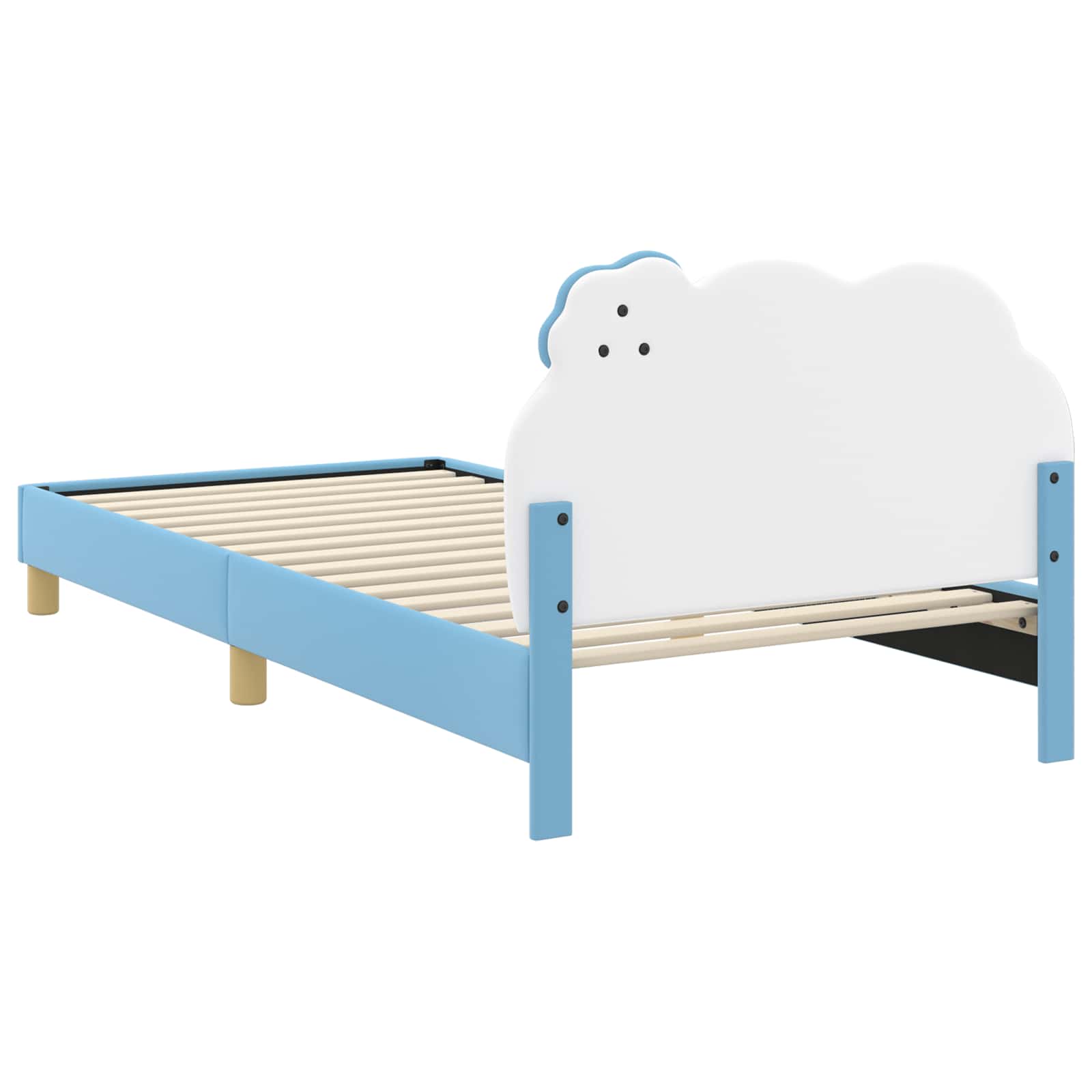 Cadre de lit pour enfants avec tête de lit Bleu 90 x 200 cm PU - XIOS