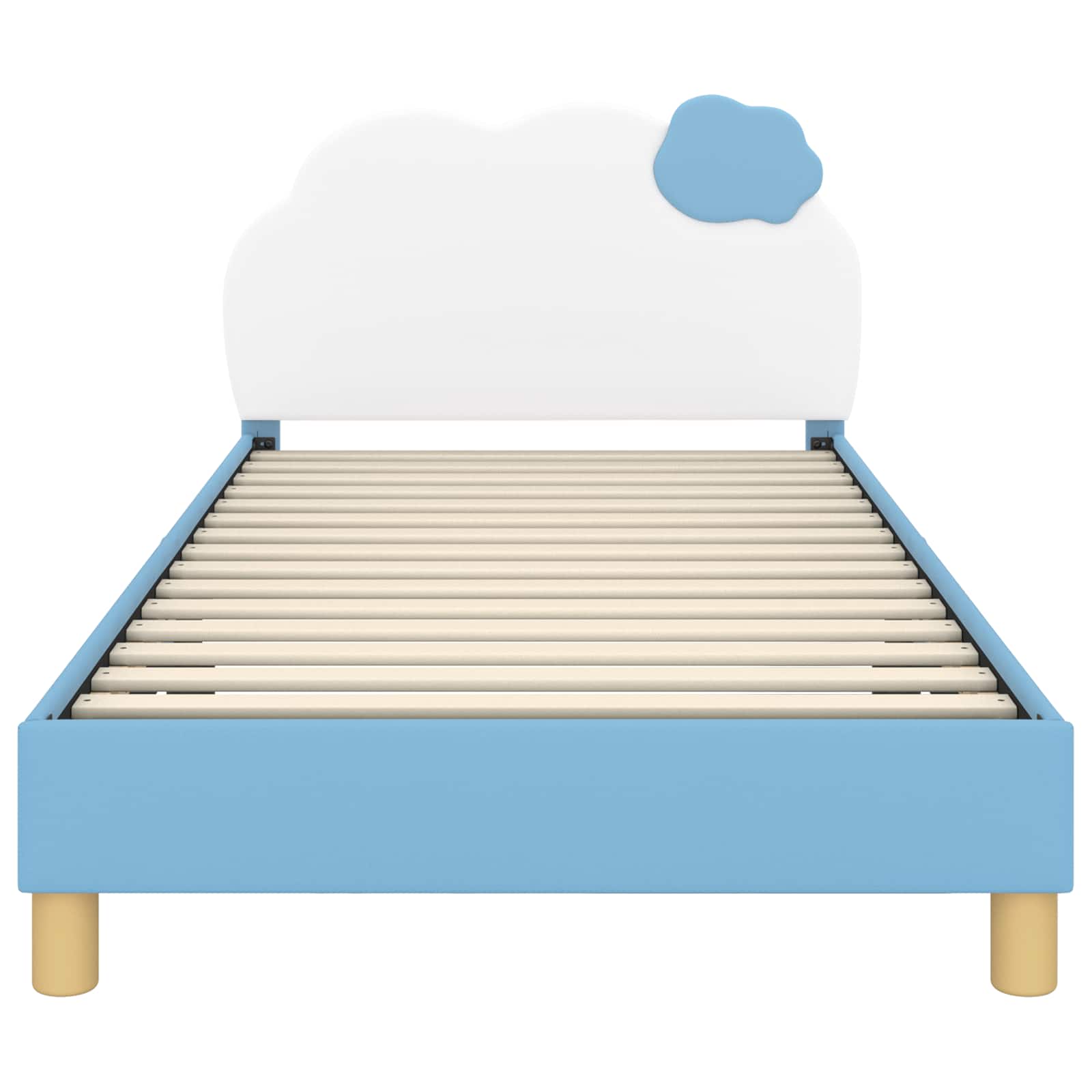 Cadre de lit pour enfants avec tête de lit Bleu 90 x 200 cm PU - XIOS
