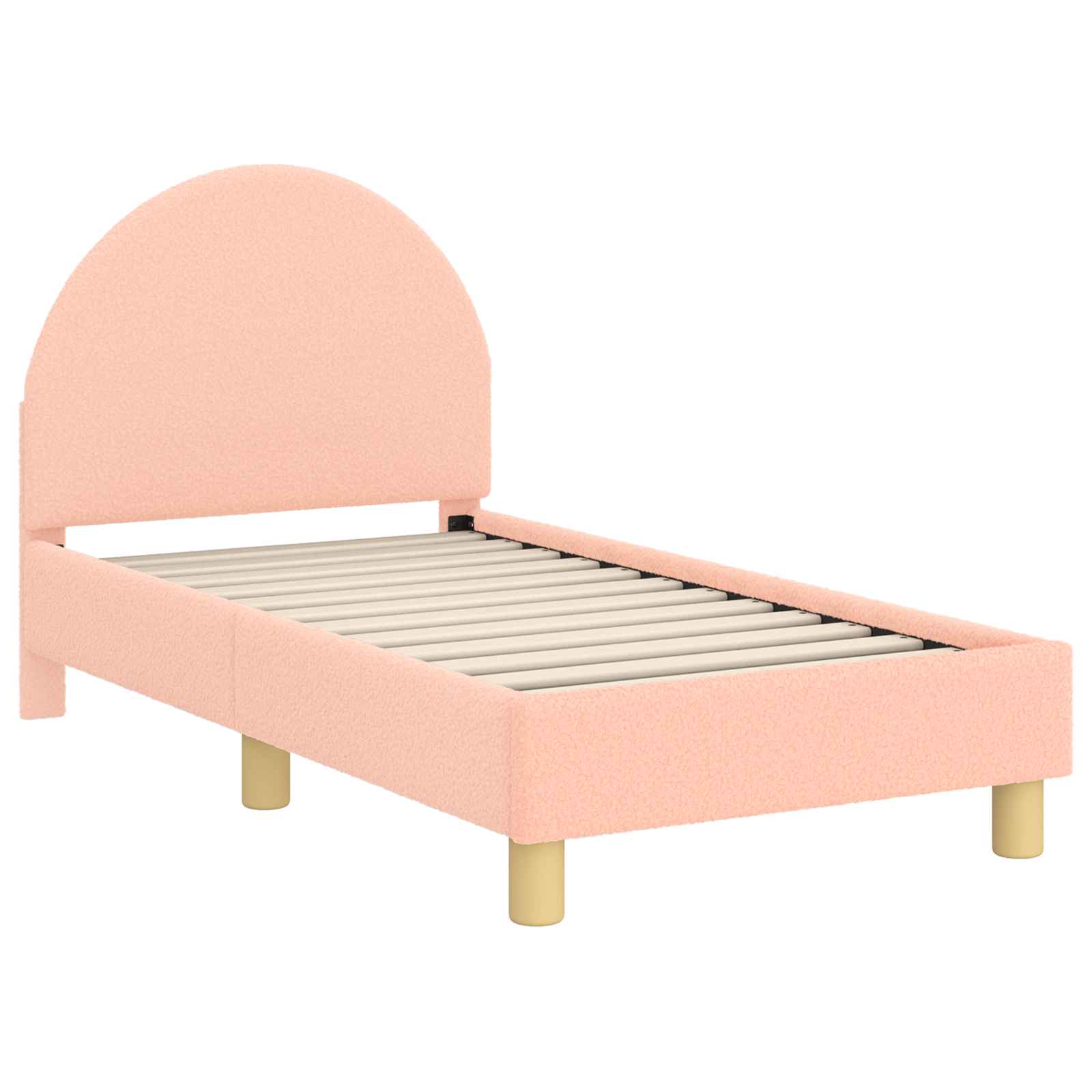 Cadre de lit pour tout-petit avec tête de lit Rose 70 x 140 cm - XIOS