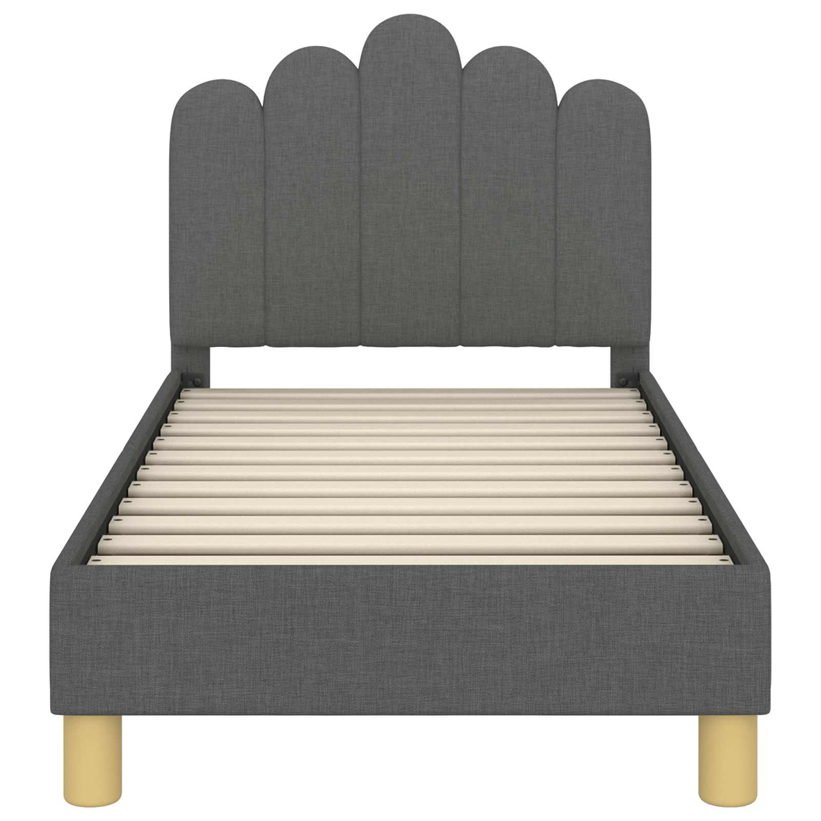 Cadre de lit pour tout-petit avec tête de lit Gris foncé - XIOS
