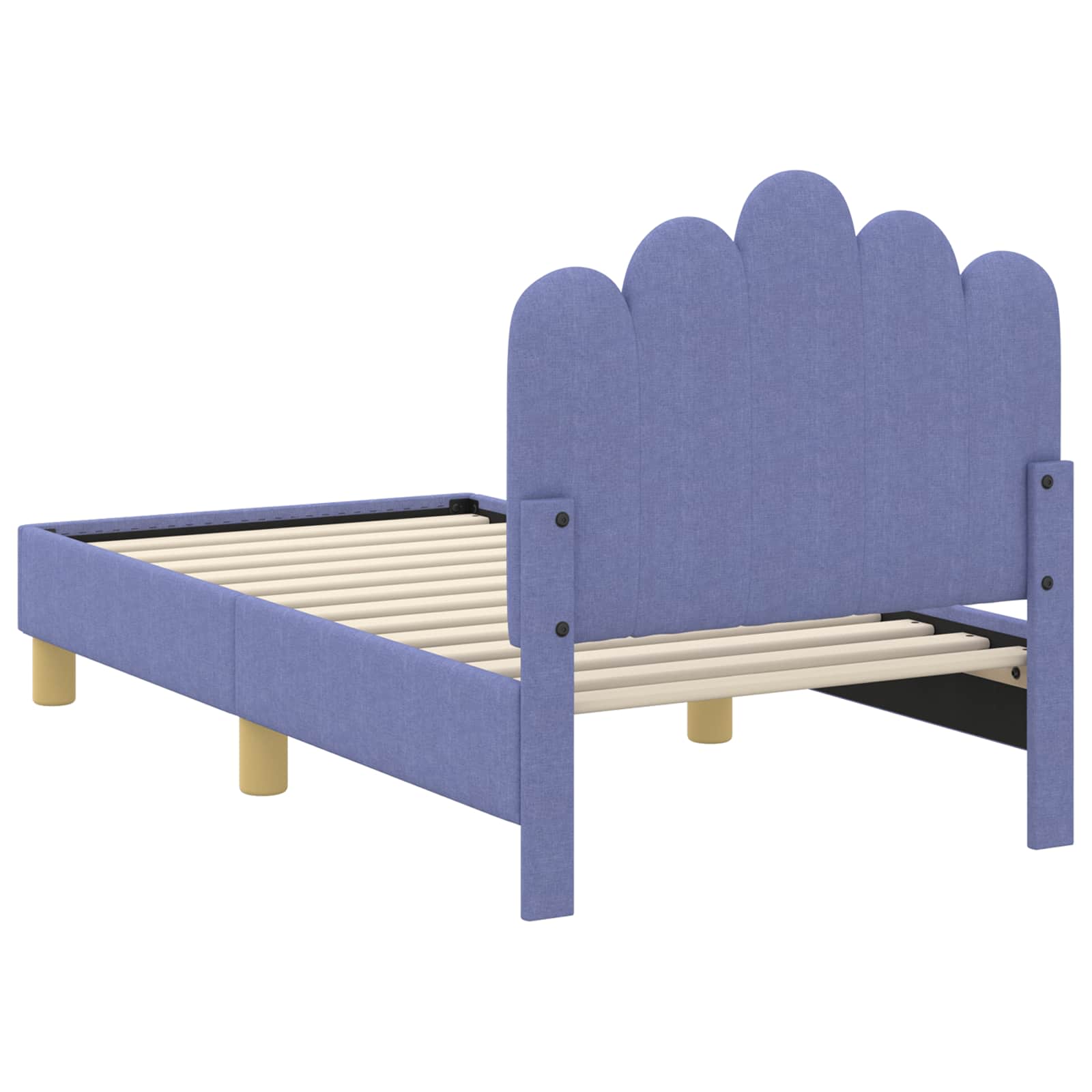 Cadre de lit pour tout-petit avec tête de lit Bleu denim - XIOS