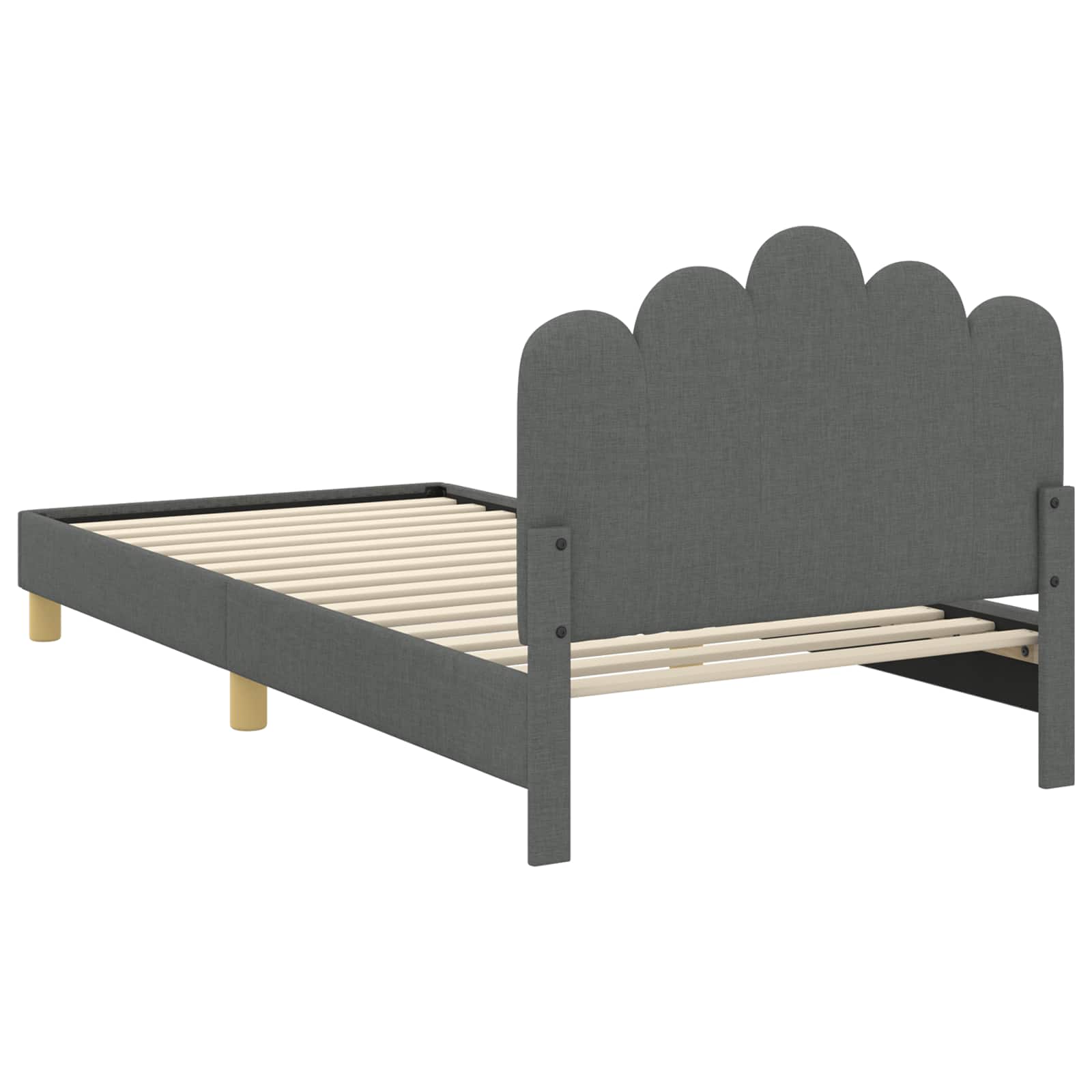 Cadre de lit pour enfants avec tête de lit Gris foncé - XIOS