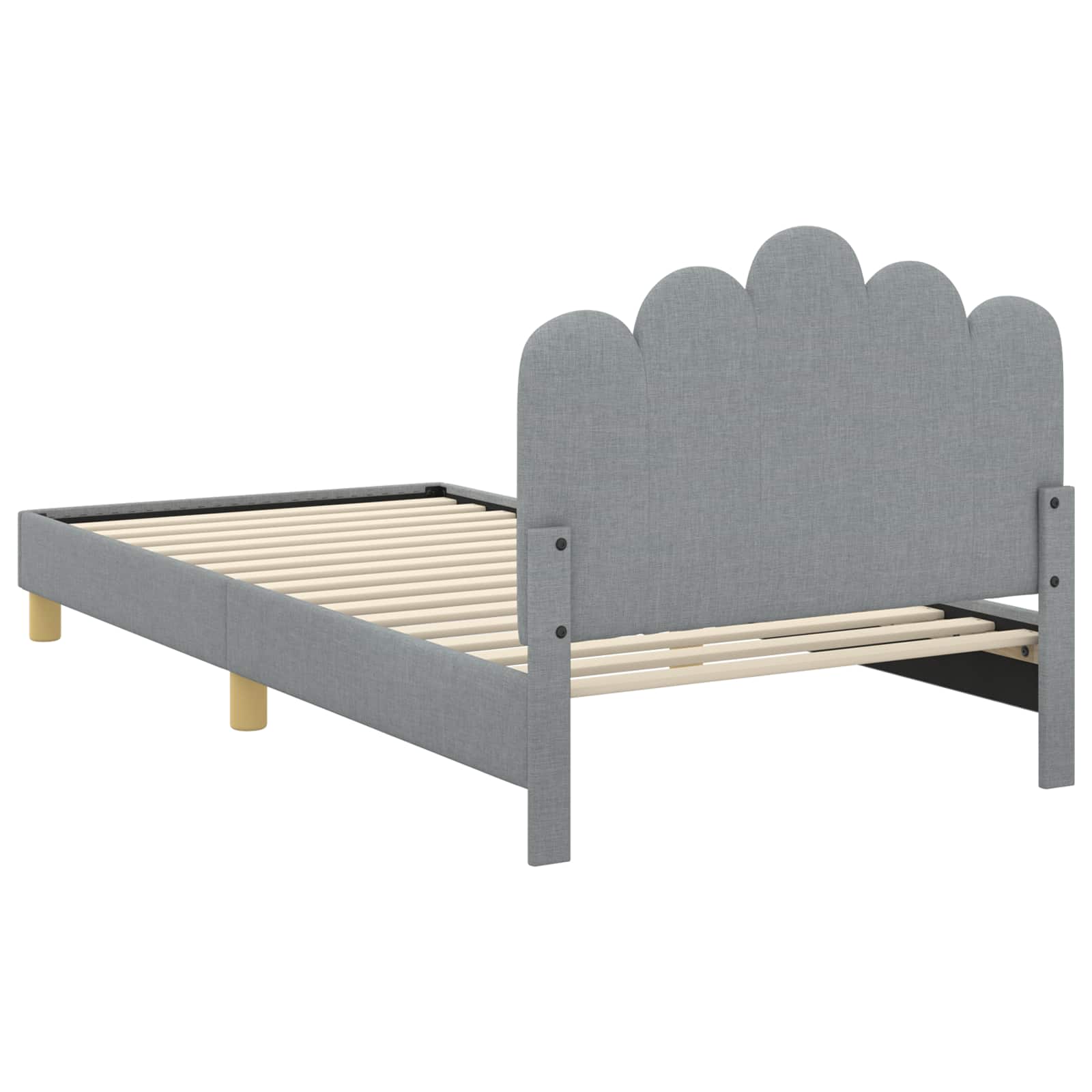 Cadre de lit pour enfants avec tête de lit Gris clair - XIOS