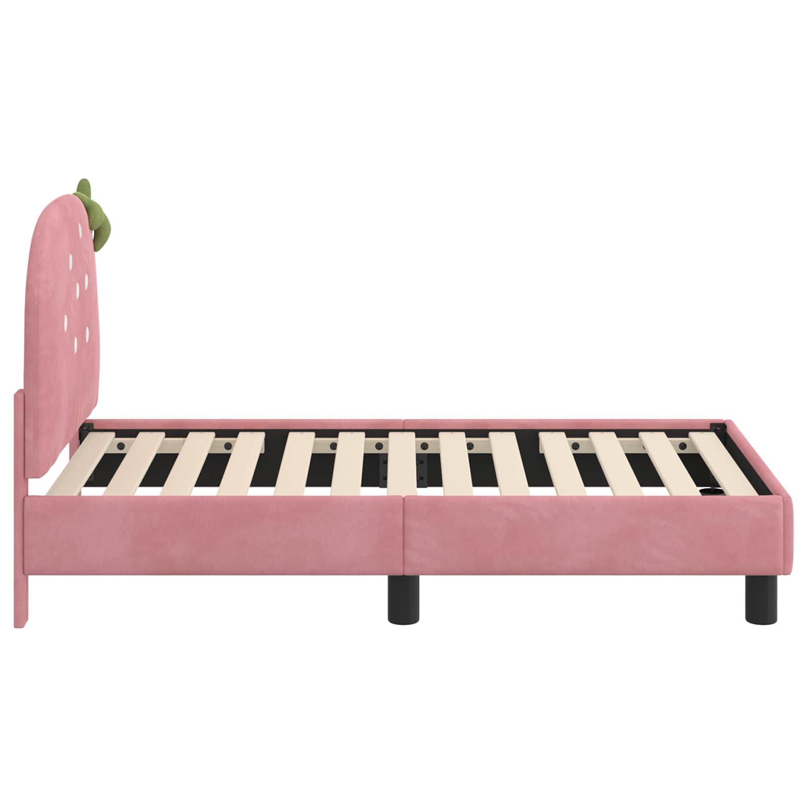Cadre de lit pour tout-petit avec tête de lit Rose 70 x 140 cm - XIOS
