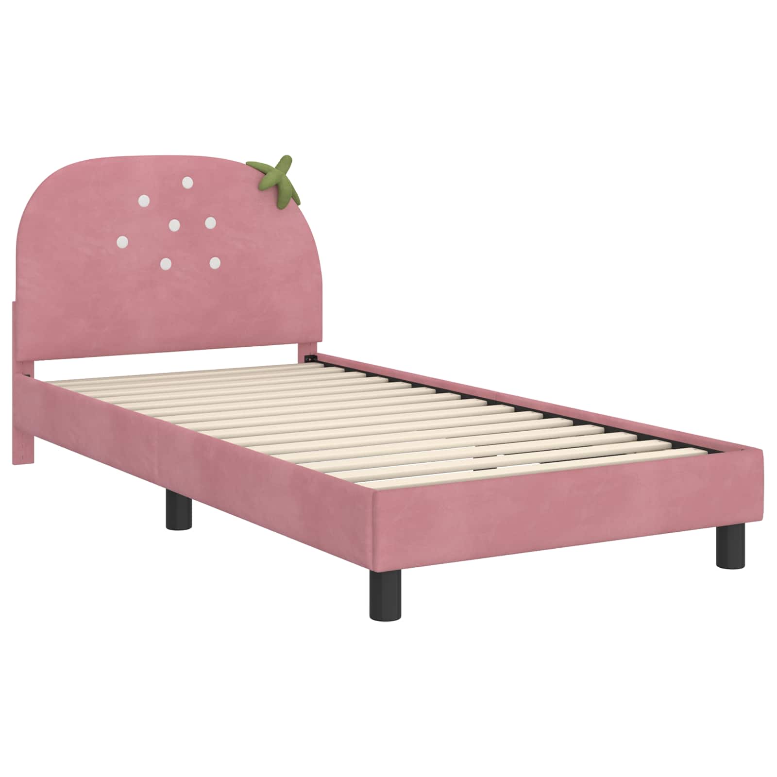 Cadre de lit pour enfants avec tête de lit Rose 80 x 200 cm - XIOS
