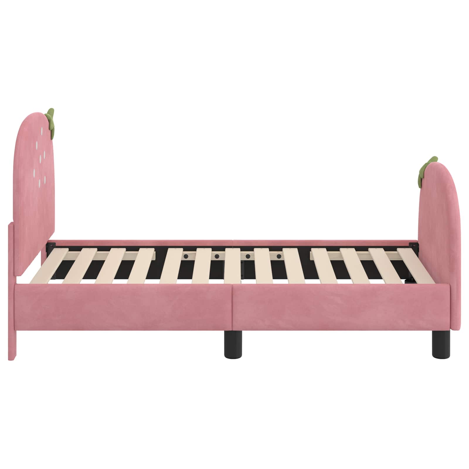 Cadre de lit pour tout-petit avec tête de lit Rose 70 x 140 cm - XIOS