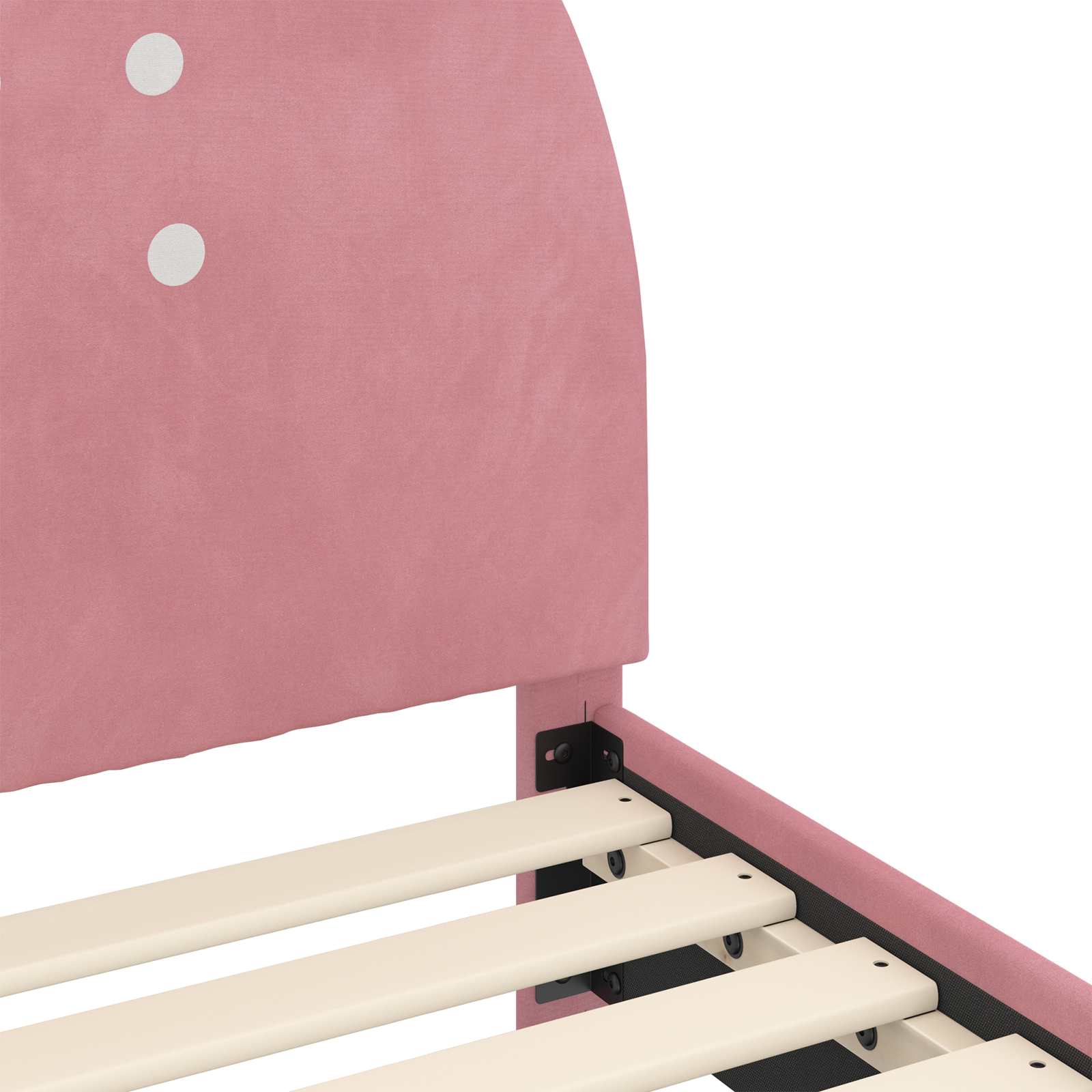 Cadre de lit pour enfants avec tête de lit Rose 90 x 190 cm - XIOS