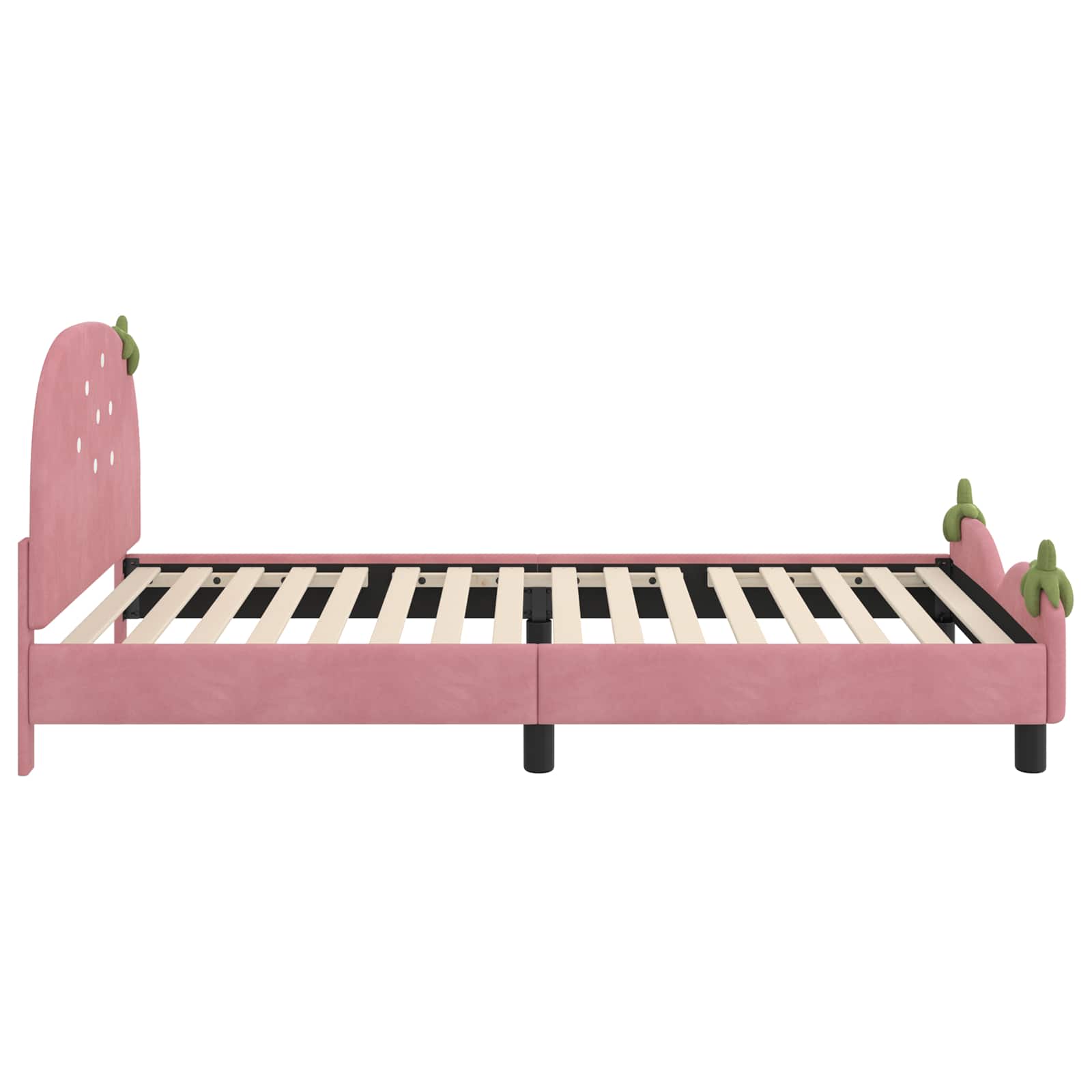 Cadre de lit pour enfants avec tête de lit Rose 80 x 200 cm - XIOS