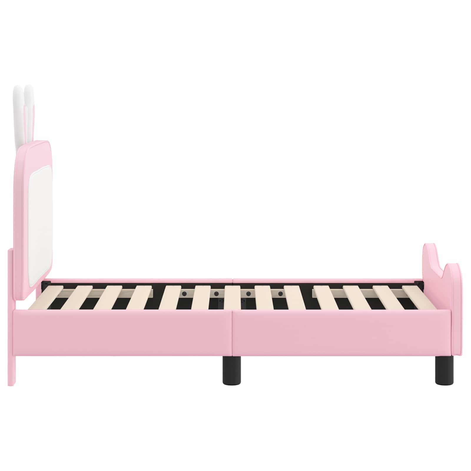 Cadre de lit pour tout-petit avec tête de lit Rose 70 x 140 cm - XIOS