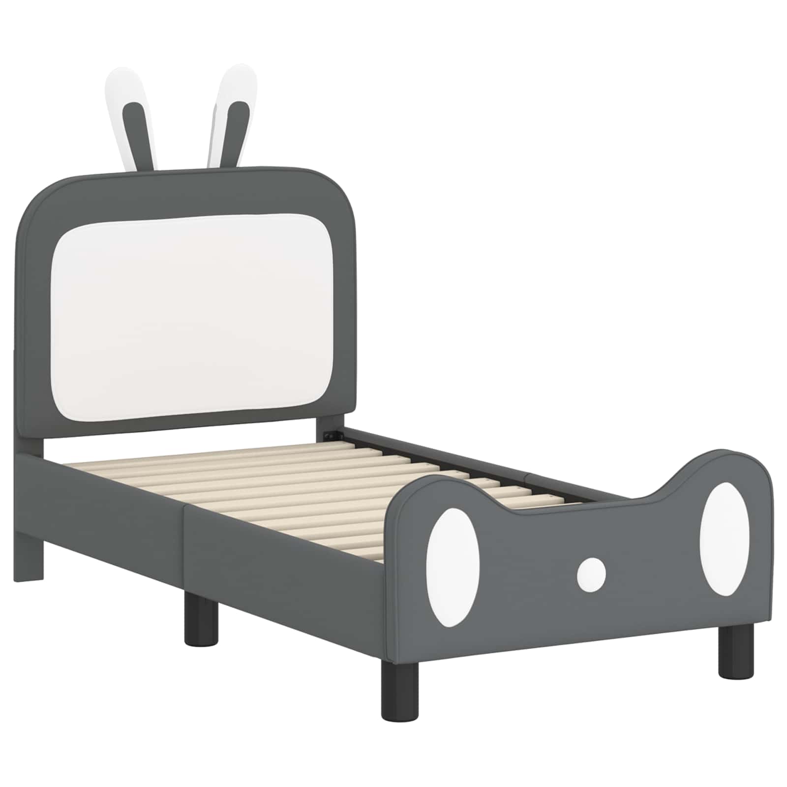 Cadre de lit pour tout-petit avec tête de lit Gris clair PU - XIOS