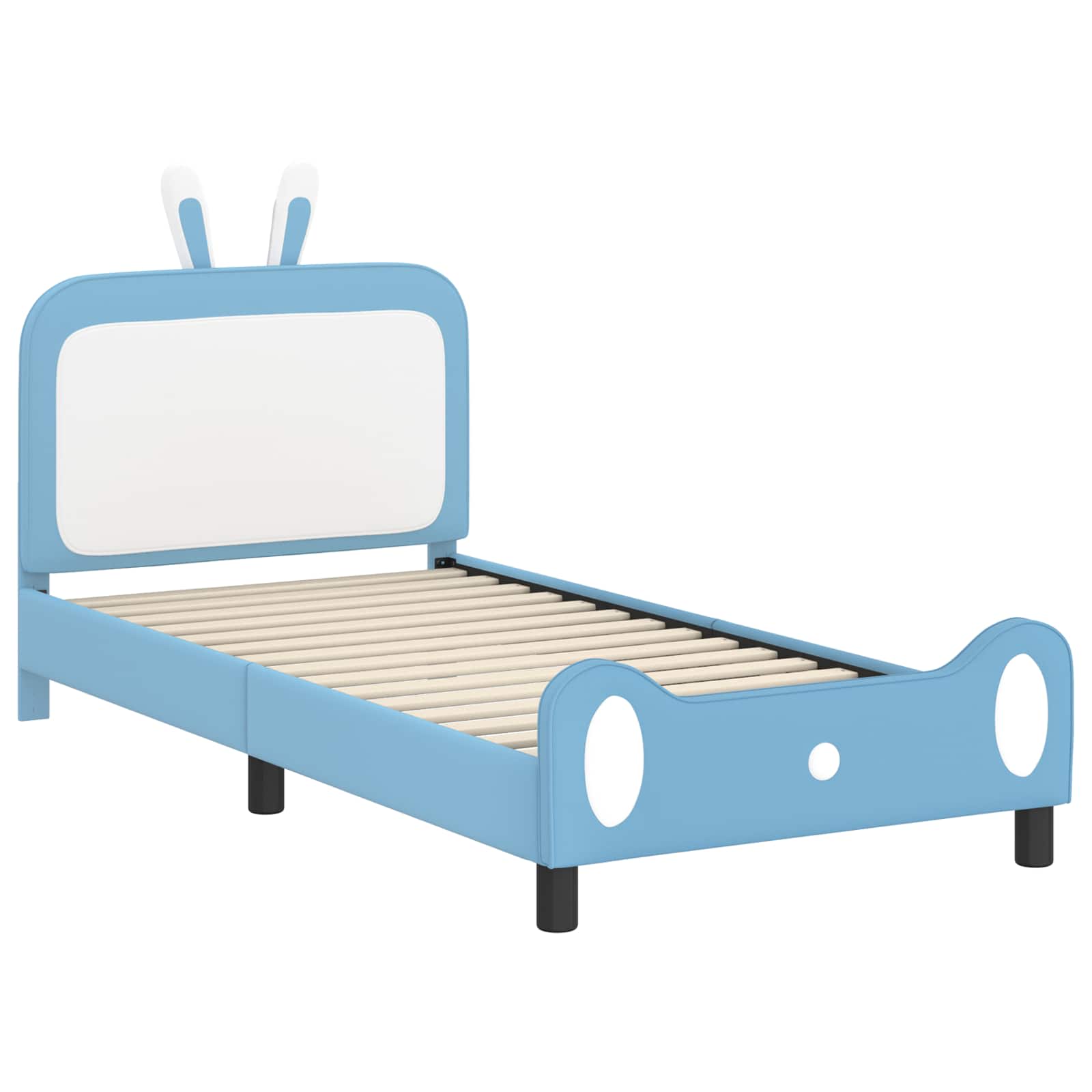 Cadre de lit pour enfants avec tête de lit Bleu 80 x 200 cm PU - XIOS
