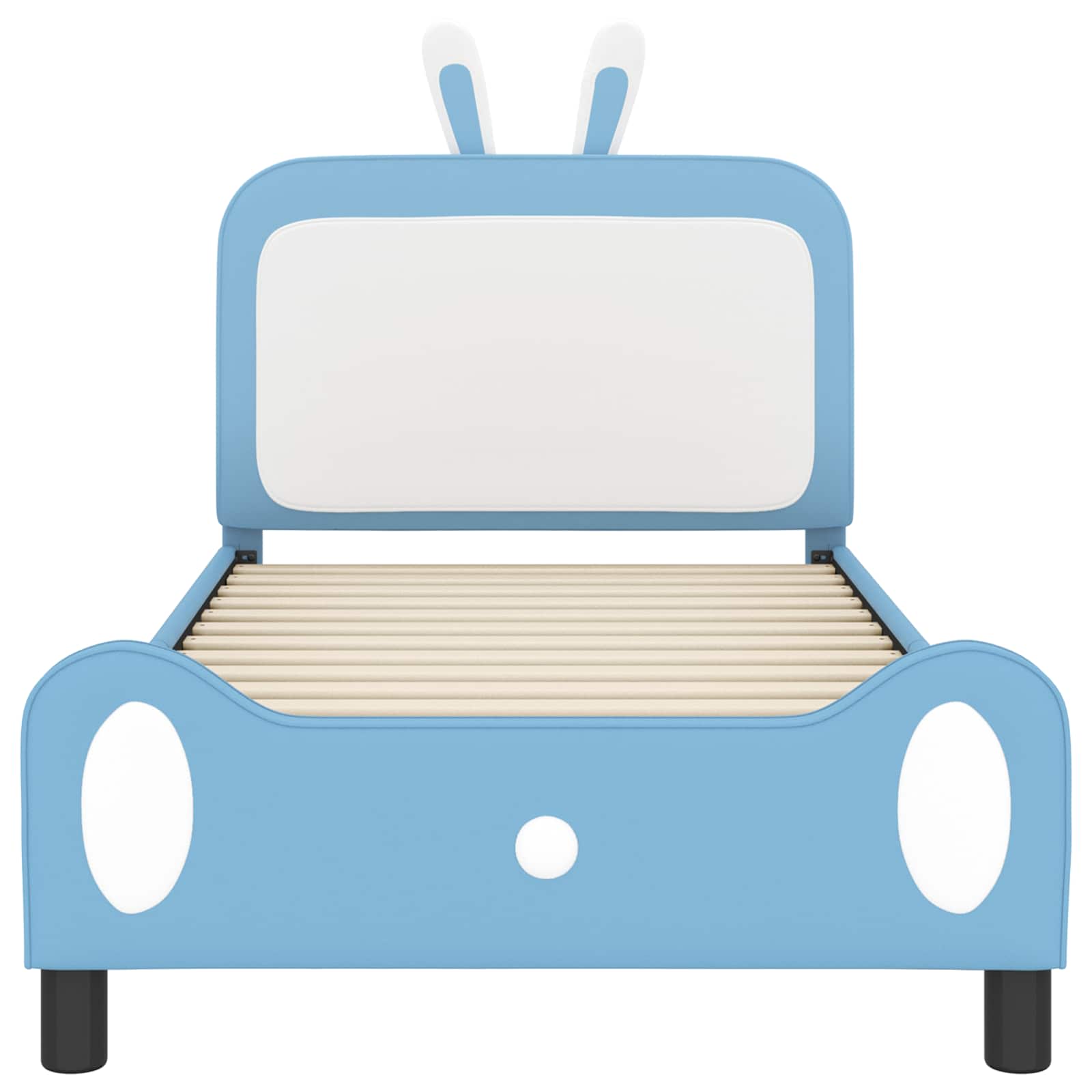Cadre de lit pour enfants avec tête de lit Bleu 80 x 200 cm PU - XIOS