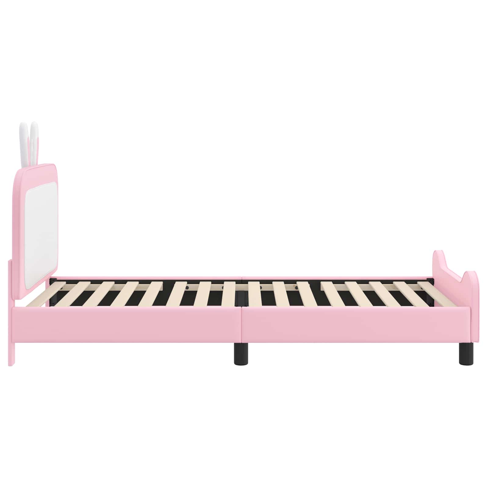 Cadre de lit pour enfants avec tête de lit Rose 90 x 190 cm PU - XIOS