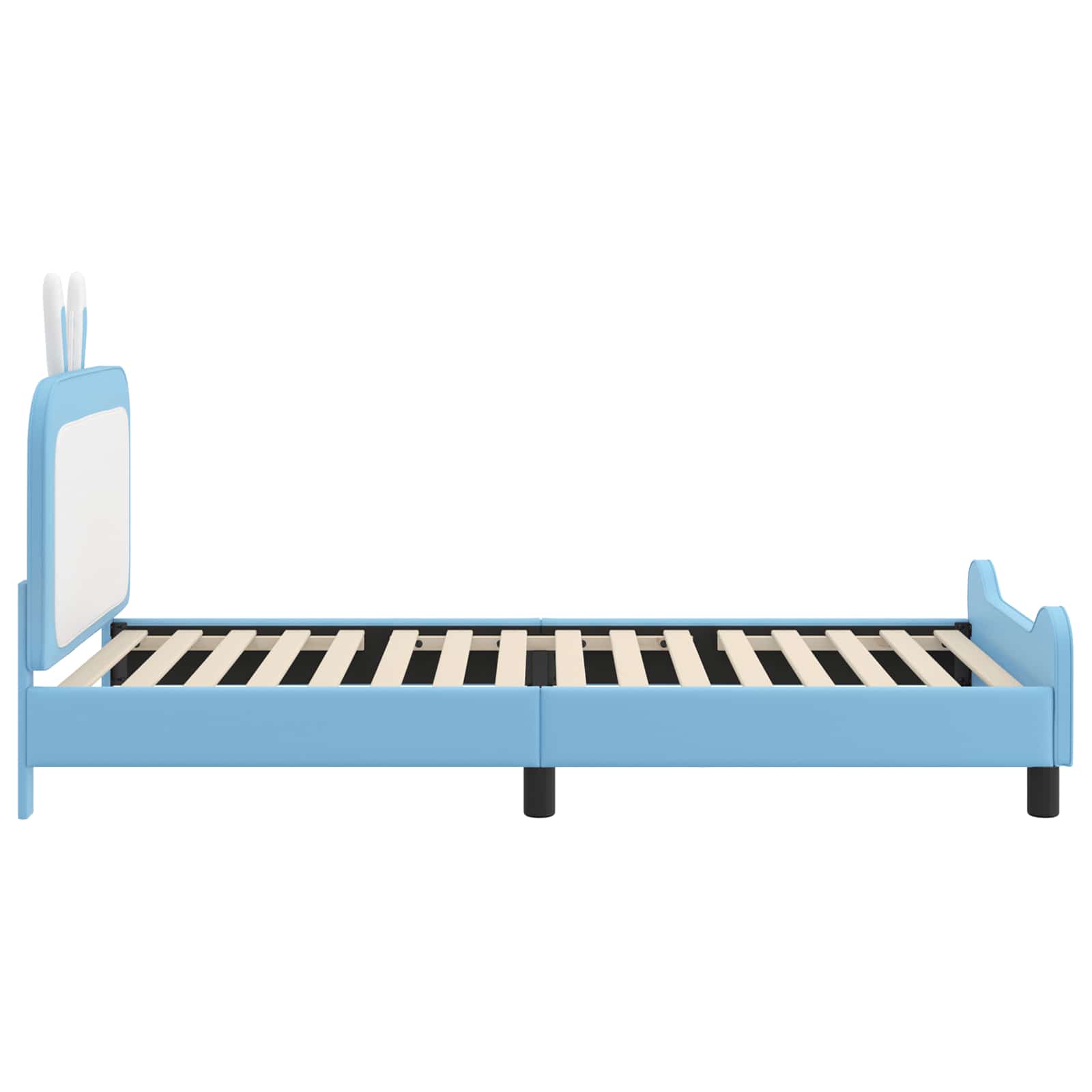 Cadre de lit pour enfants avec tête de lit Bleu 90 x 190 cm PU - XIOS