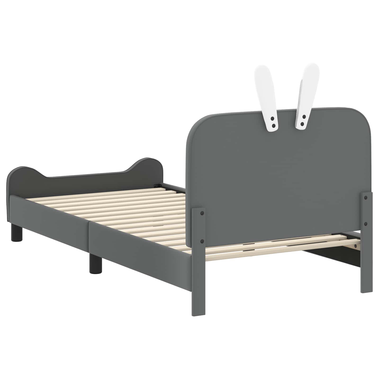 Cadre de lit pour enfants avec tête de lit Gris clair PU - XIOS