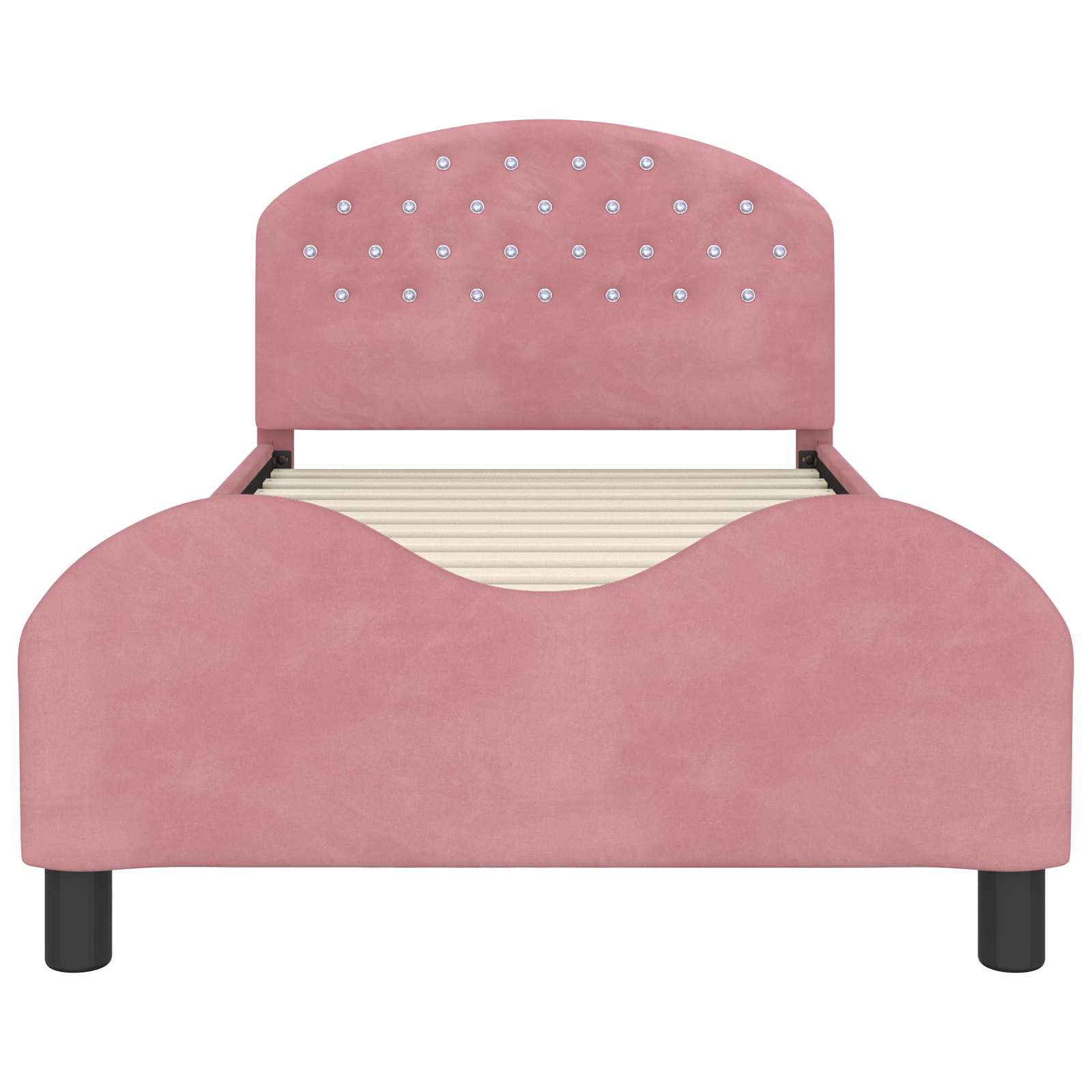 Cadre de lit pour enfants avec tête de lit Rose 80 x 200 cm - XIOS