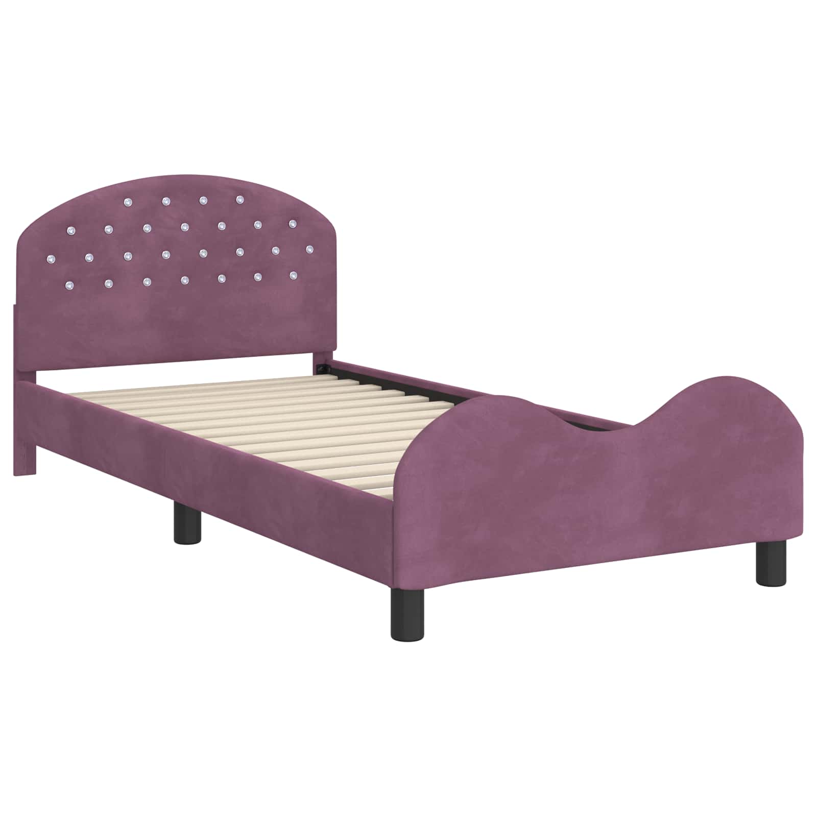 Cadre de lit pour enfants avec tête de lit Pourpre 80 x 200 cm - XIOS