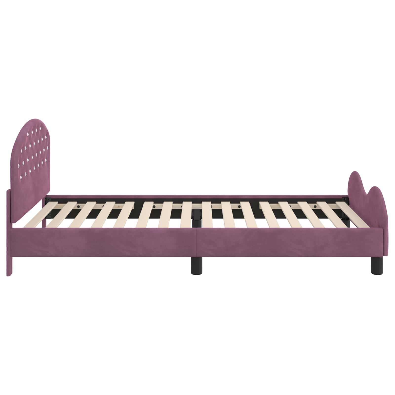 Cadre de lit pour enfants avec tête de lit Pourpre 80 x 200 cm - XIOS