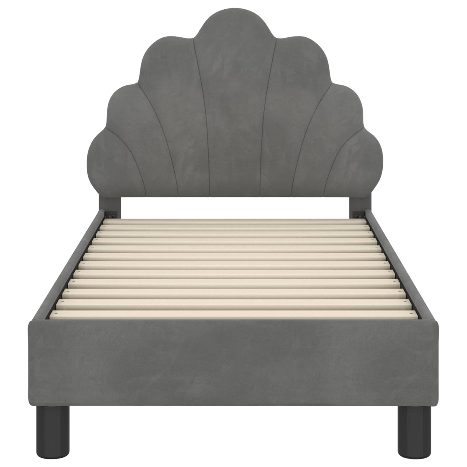 Cadre de lit pour tout-petit avec tête de lit Gris foncé - XIOS
