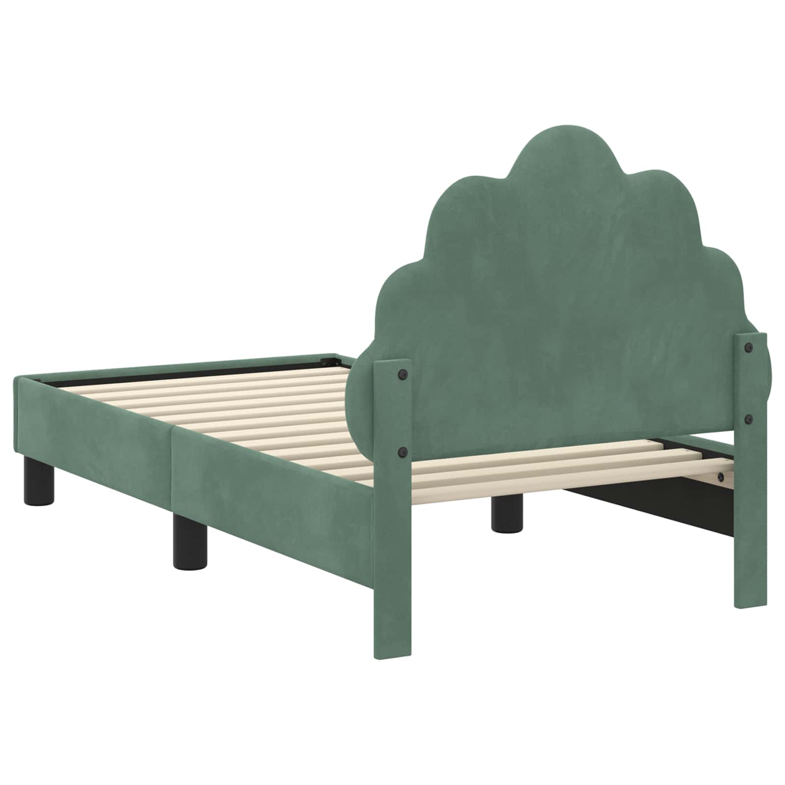 Cadre de lit pour tout-petit avec tête de lit Vert Mer - XIOS