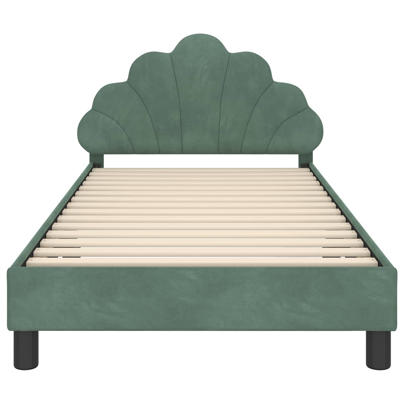 Cadre de lit pour enfants avec tête de lit Vert Mer 80 x 200 cm - XIOS