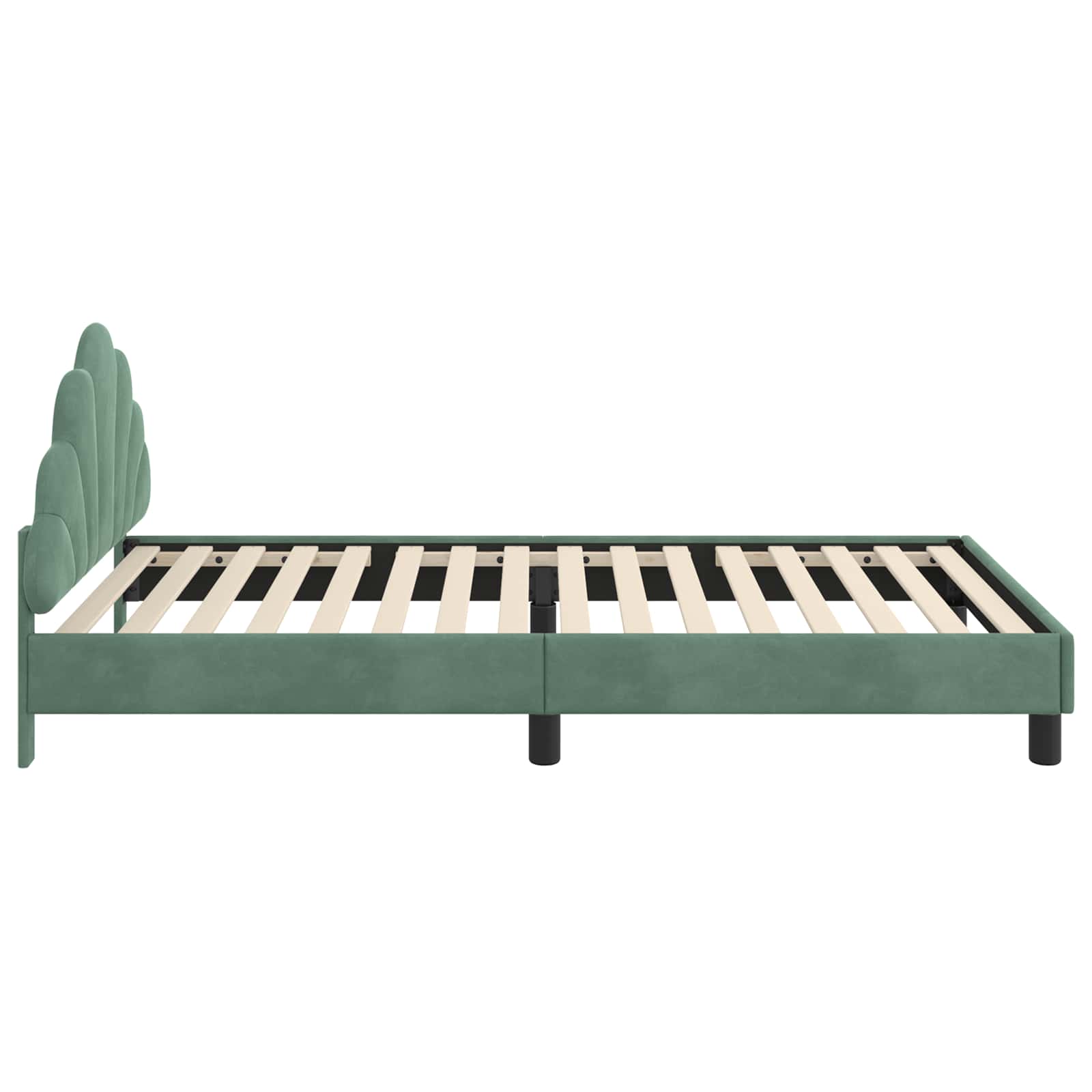 Cadre de lit pour enfants avec tête de lit Vert Mer 80 x 200 cm - XIOS