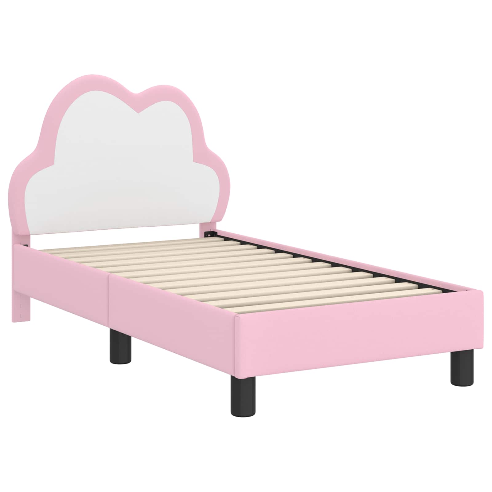 Cadre de lit pour tout-petit avec tête de lit Rose 70 x 140 cm - XIOS