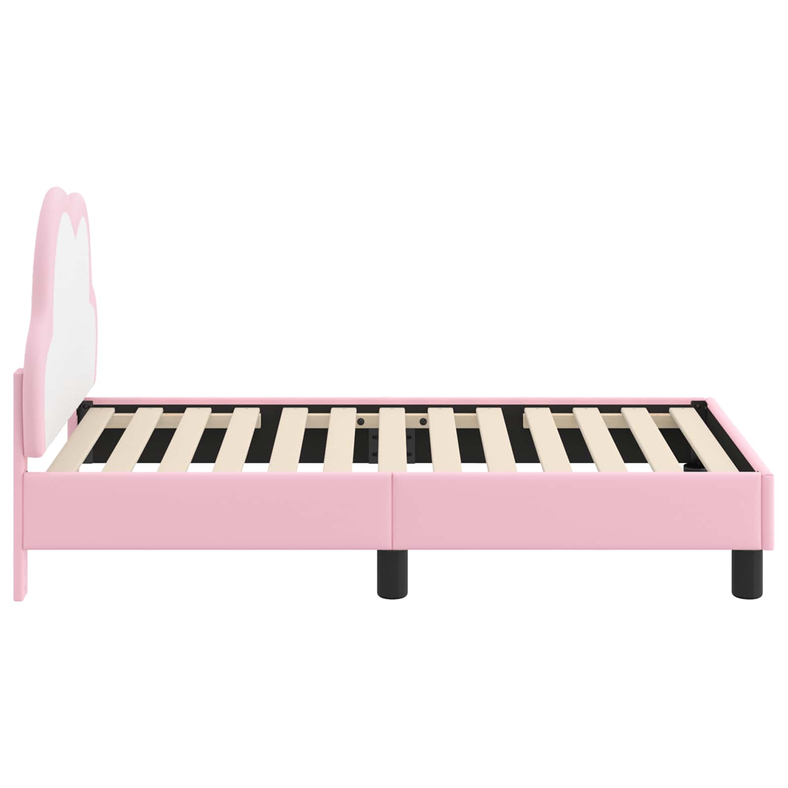 Cadre de lit pour tout-petit avec tête de lit Rose 70 x 140 cm - XIOS