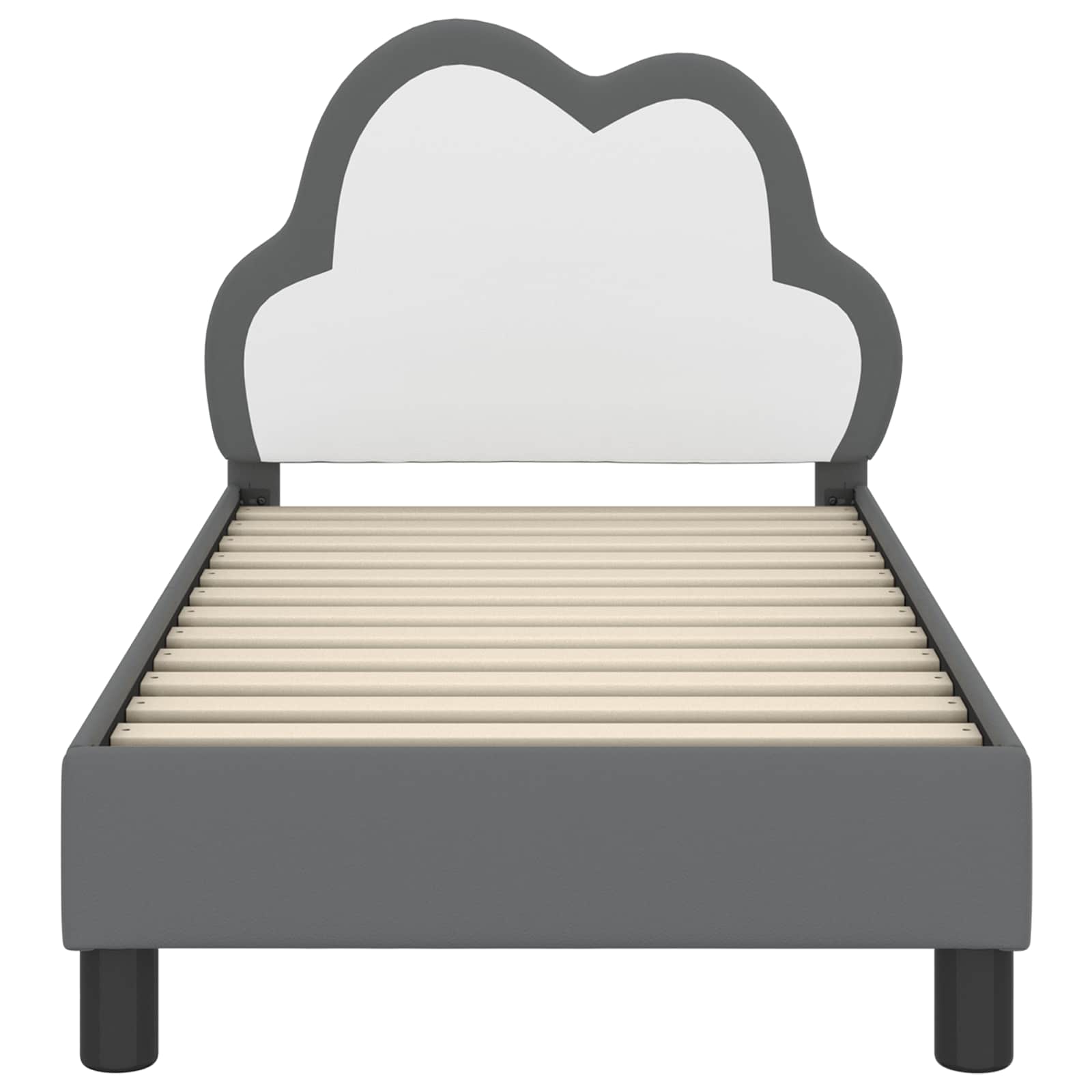 Cadre de lit pour tout-petit avec tête de lit Gris clair PU - XIOS