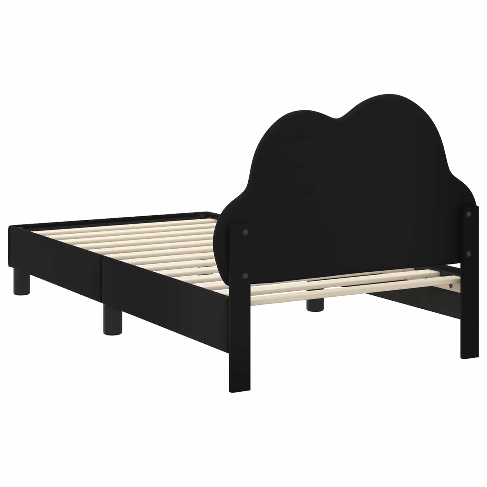 Cadre de lit avec tête de lit Noir 80 x 160 cm PU - XIOS