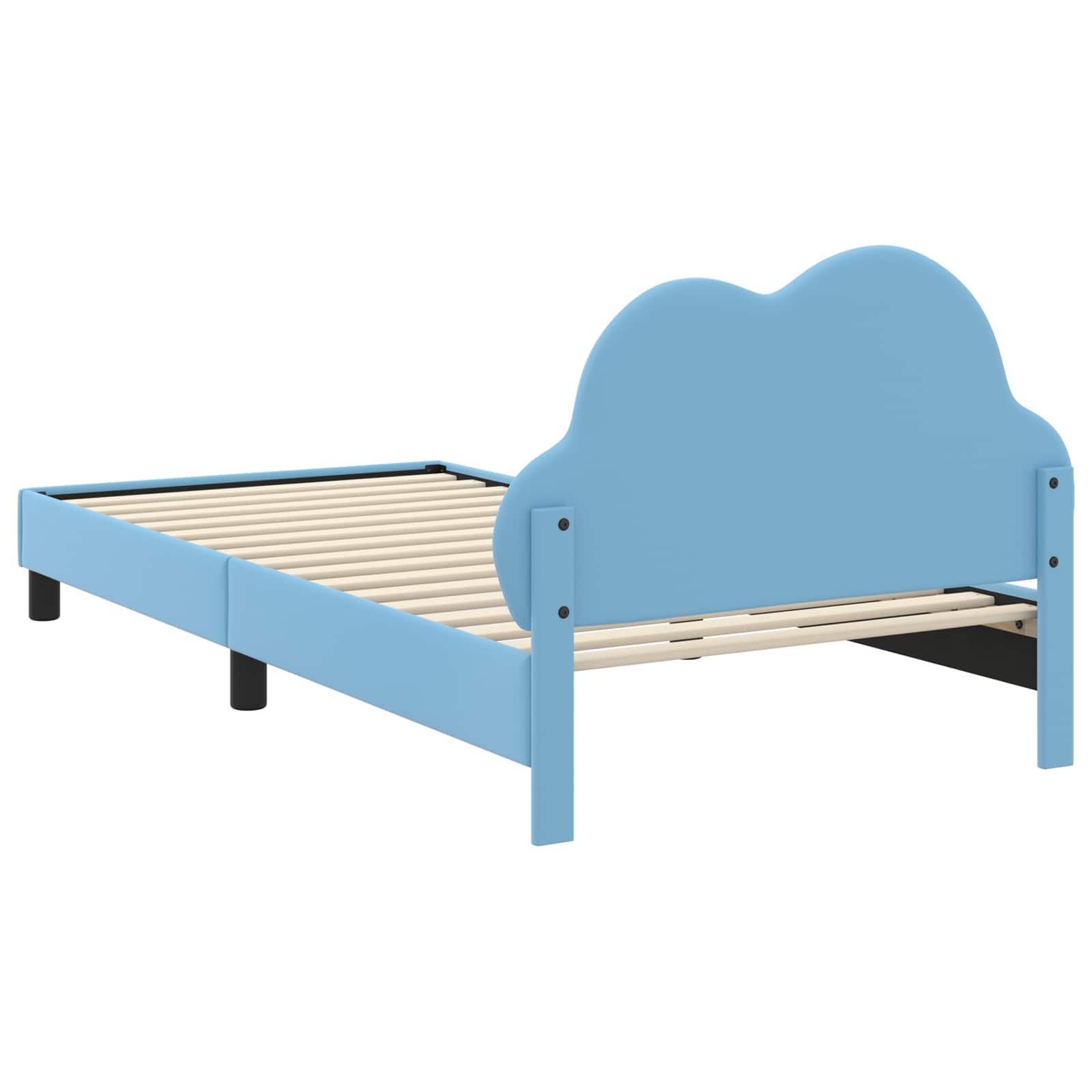 Cadre de lit avec tête de lit Bleu 90 x 190 cm PU - XIOS