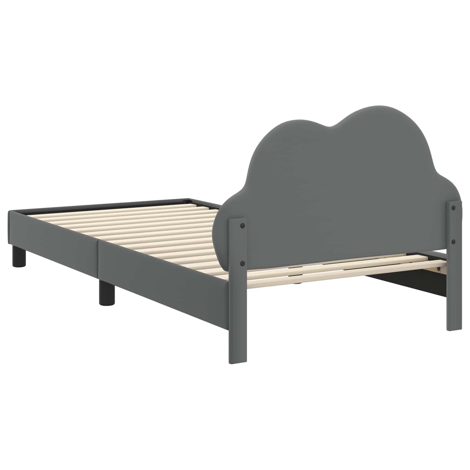 Cadre de lit avec tête de lit Gris clair 90 x 190 cm PU - XIOS