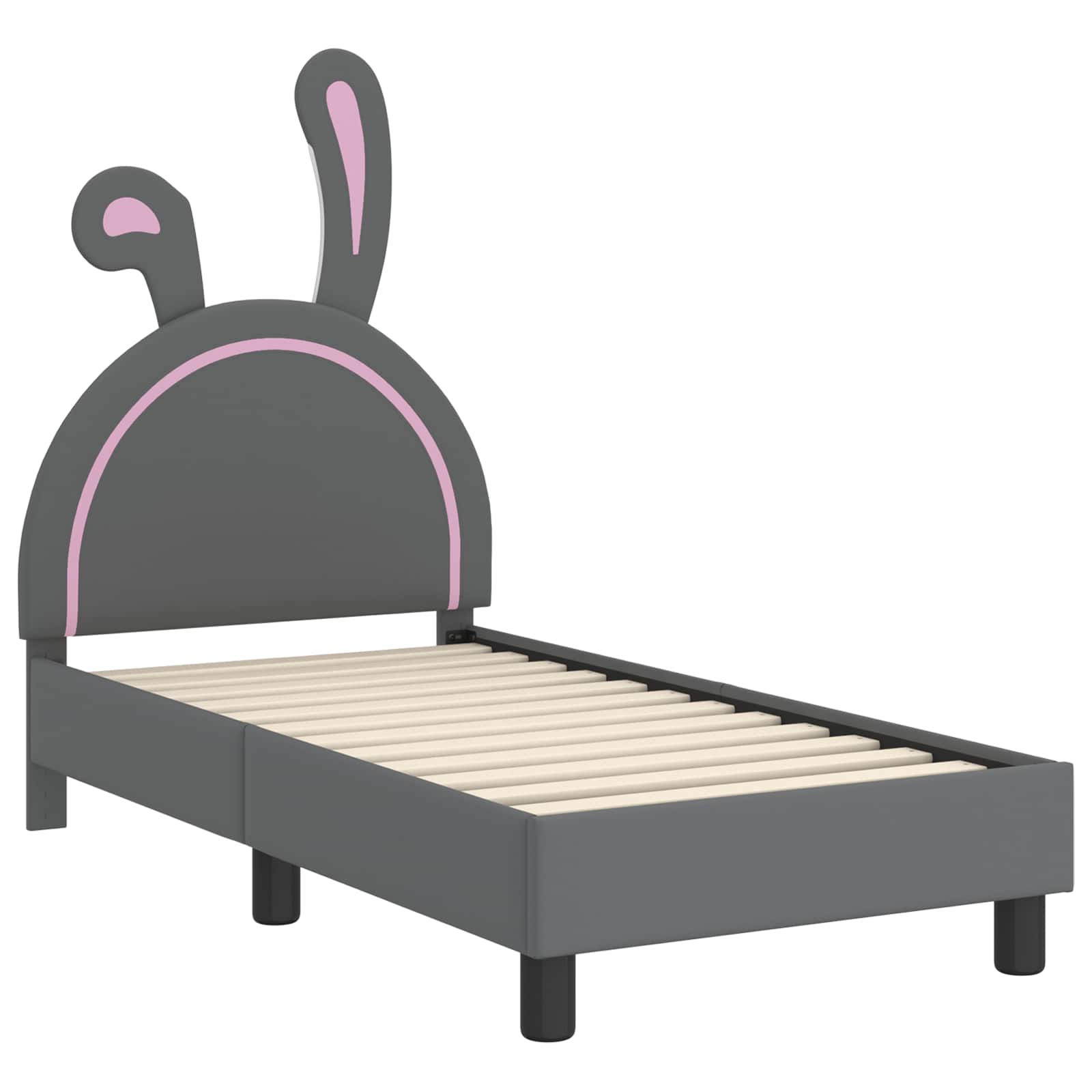 Cadre de lit pour tout-petit avec tête de lit Gris clair PU - XIOS