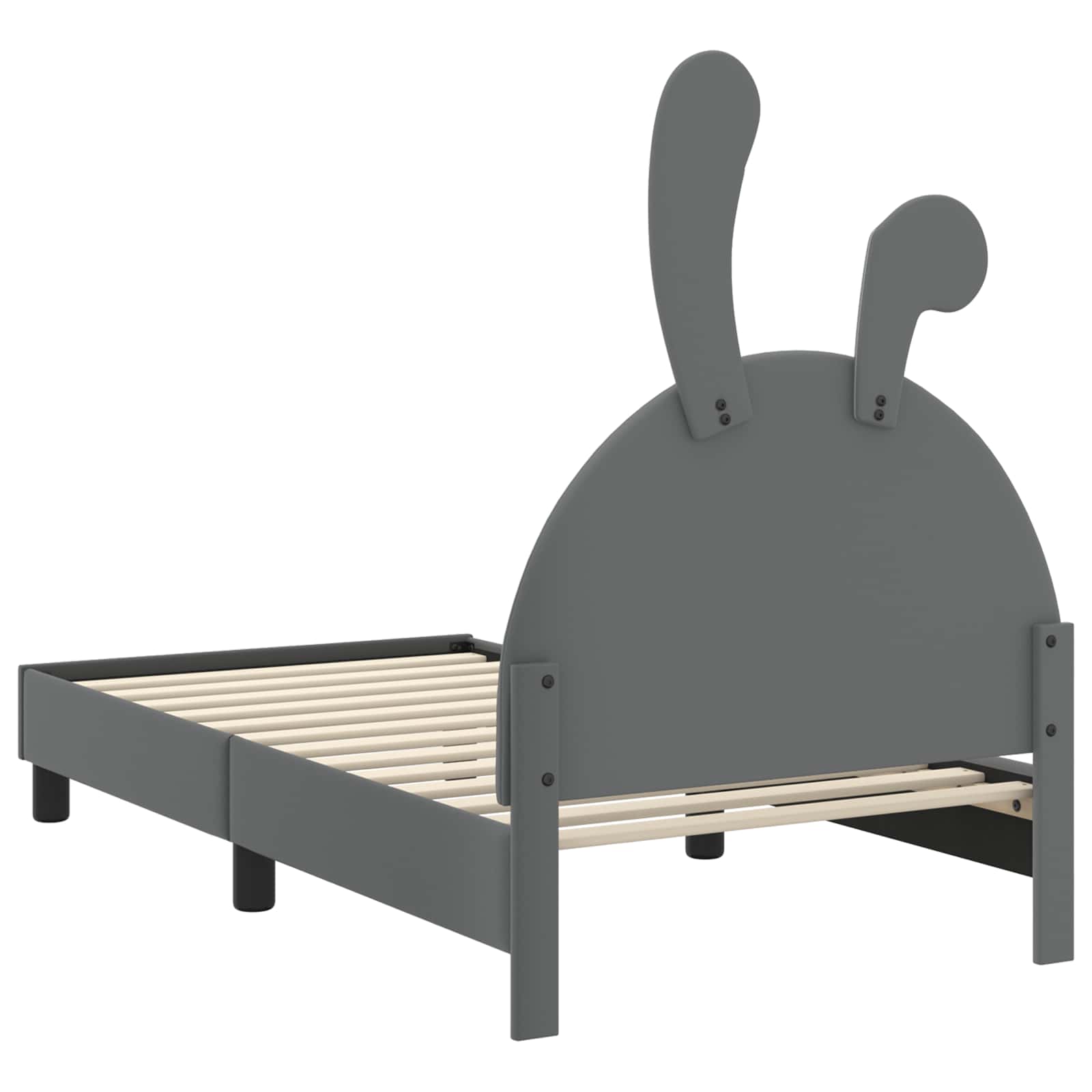 Cadre de lit pour enfants avec tête de lit Gris clair PU - XIOS