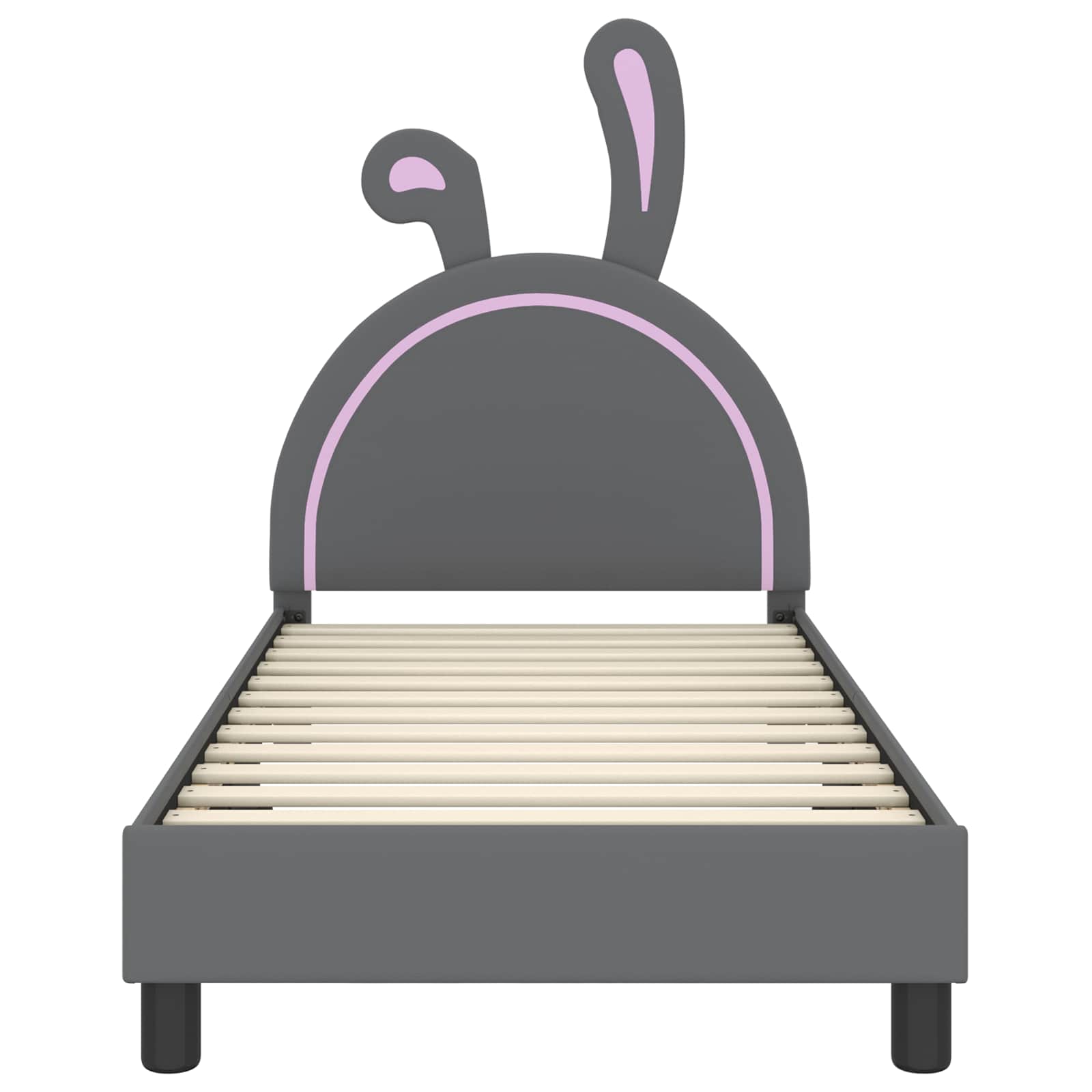 Cadre de lit pour enfants avec tête de lit Gris clair PU - XIOS